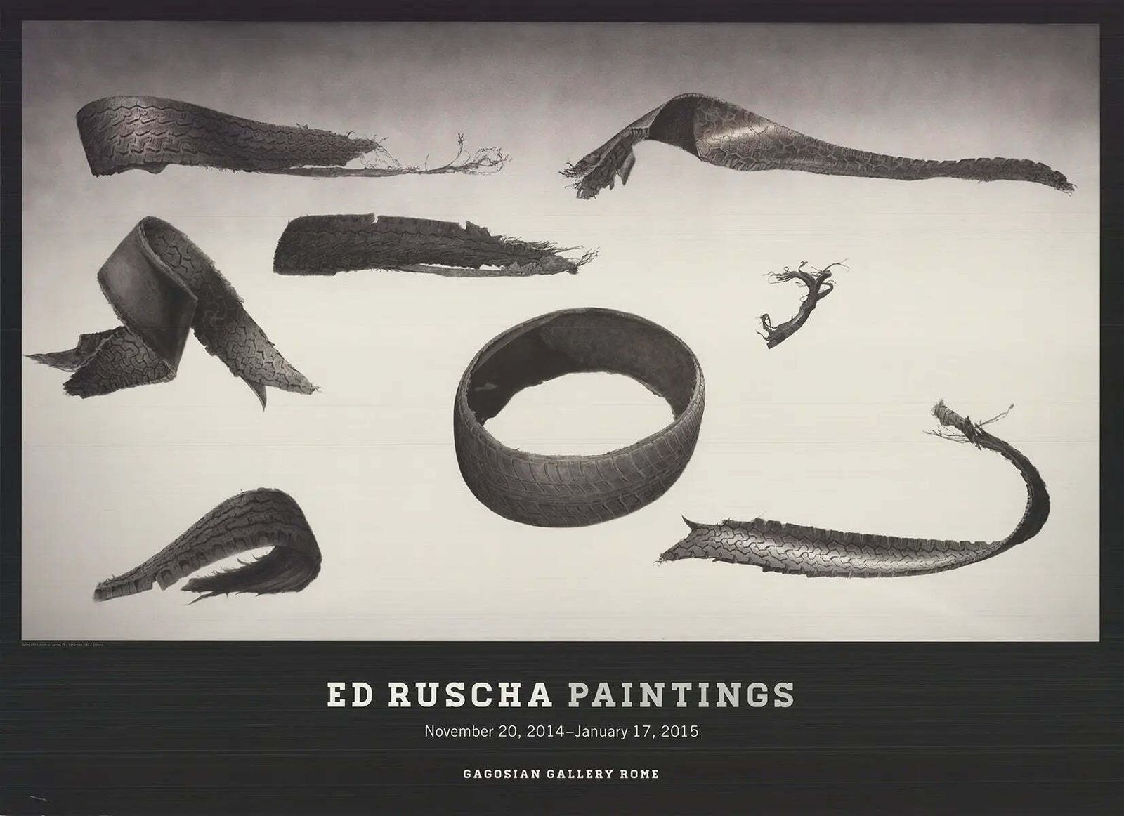 Affiche offset Edward Ruscha, exposition Gagosian Gallery 2014