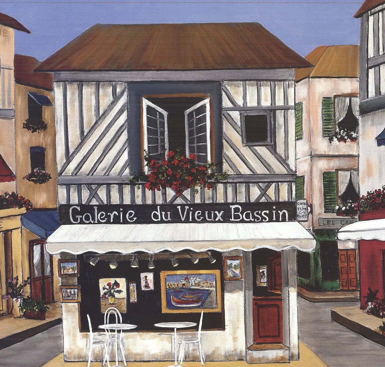 Patricia George Galerie Du Vieux Bassin 1998 Offset Lithograph Art Poster photo for sale