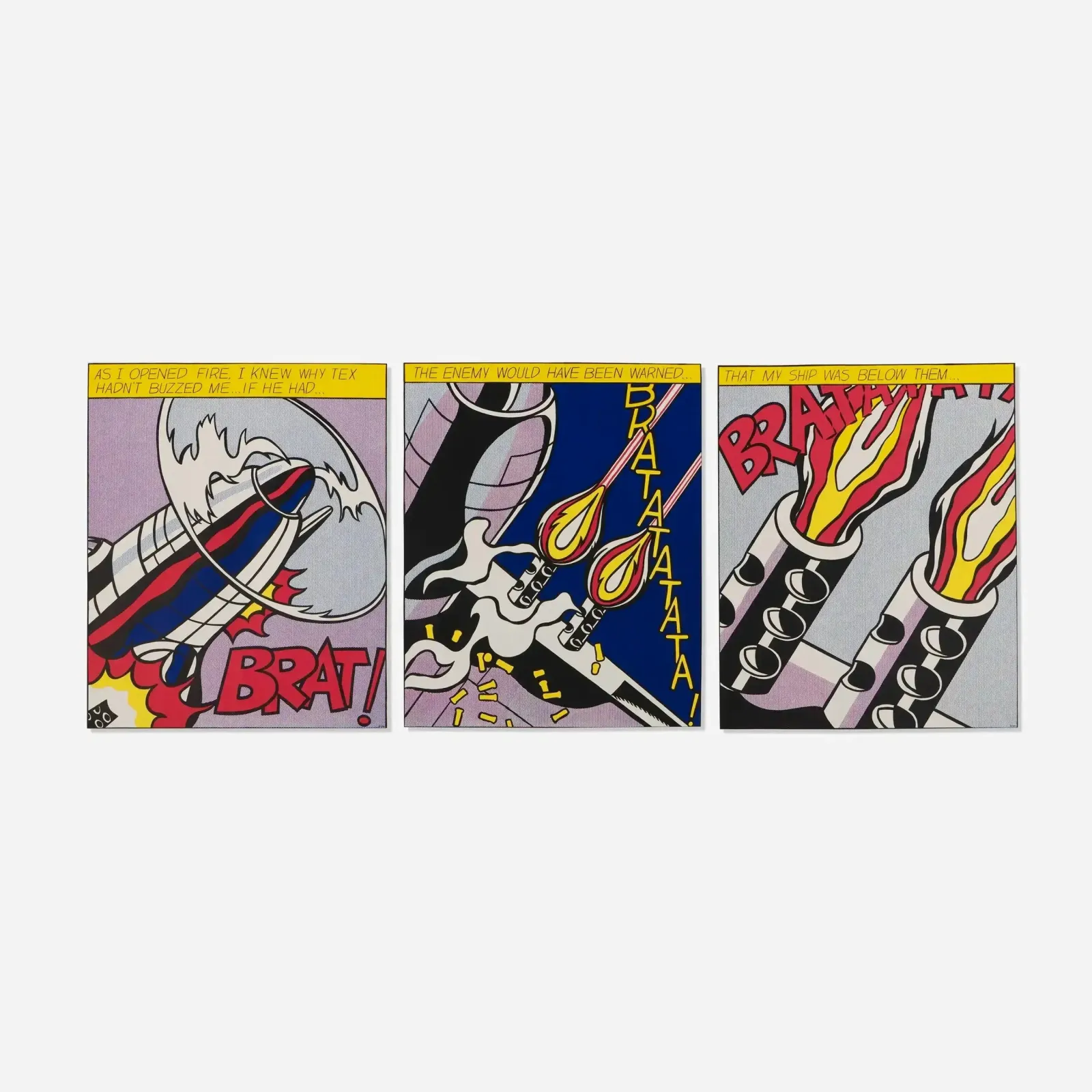 Roy Lichtenstein As I Opened Fire Limited Edition Offset Lithograph Print