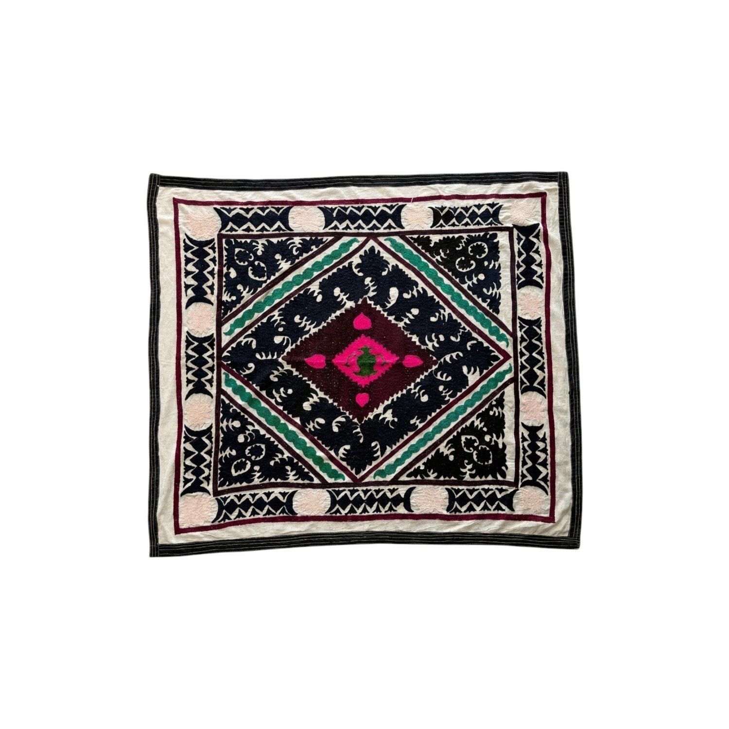 Nappe suzani des années 1960, Boukhara, 124 x 146 cm