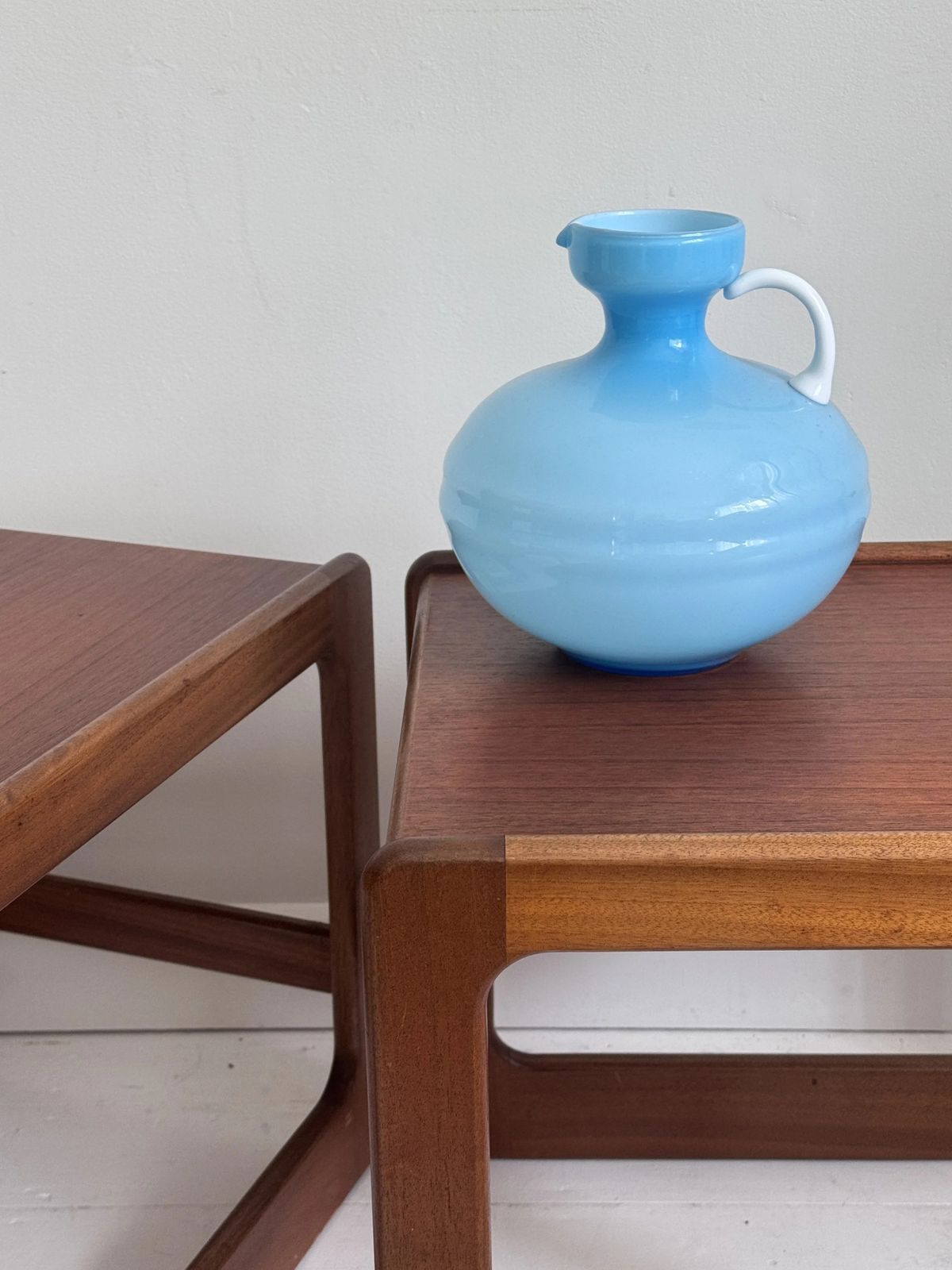 Danish Sleigh Leg Side Tables After Salin Nyborg photo furniture