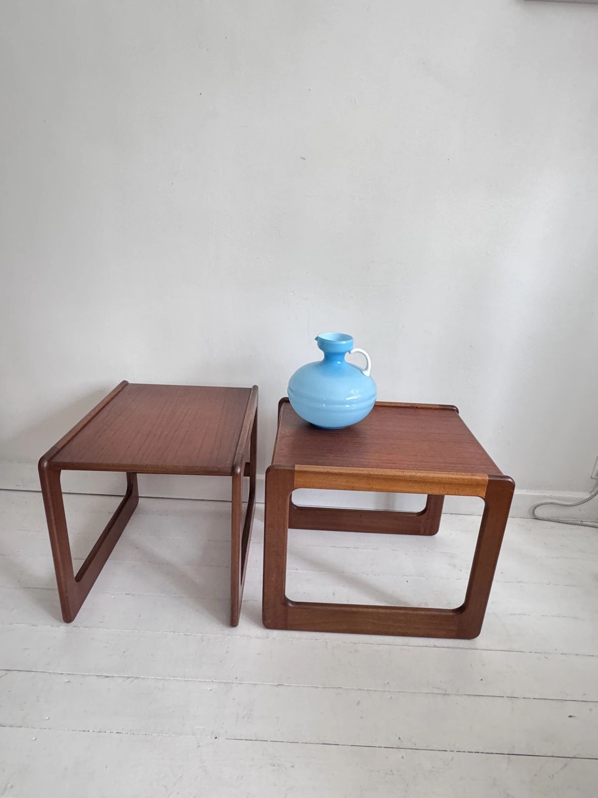 Danish Sleigh Leg Side Tables After Salin Nyborg photo vinterior