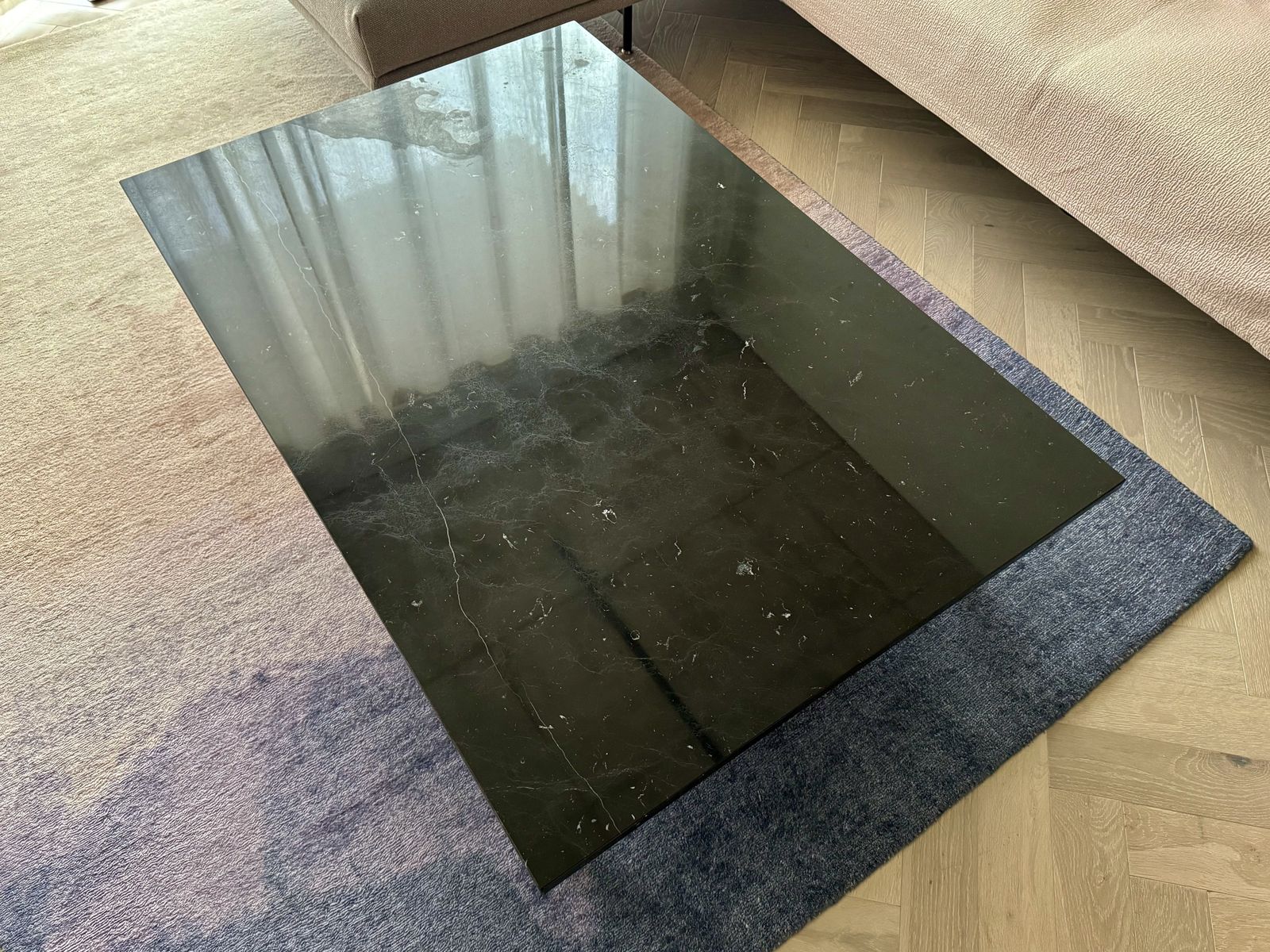 Matthew Hilton Pelham Coffee Table   Black Nero Marquina Marble photo for sale