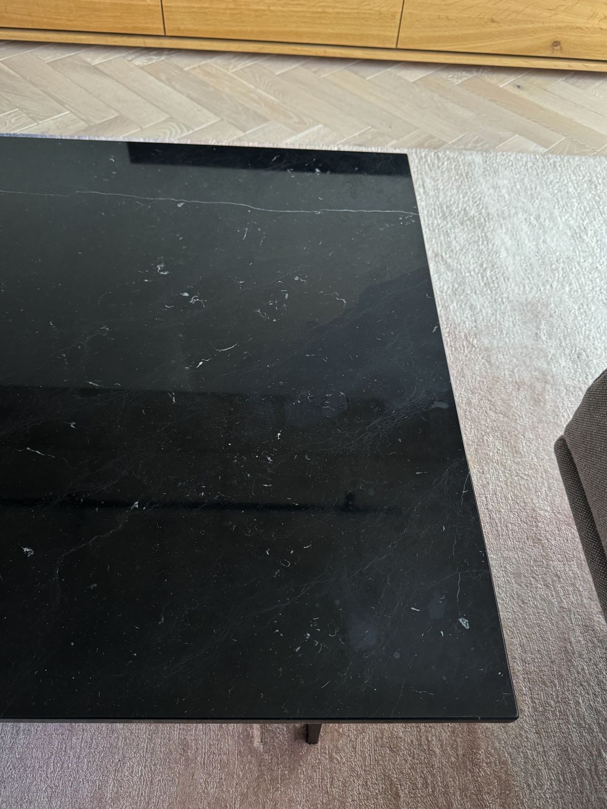 Matthew Hilton Pelham Coffee Table   Black Nero Marquina Marble photo 275.0