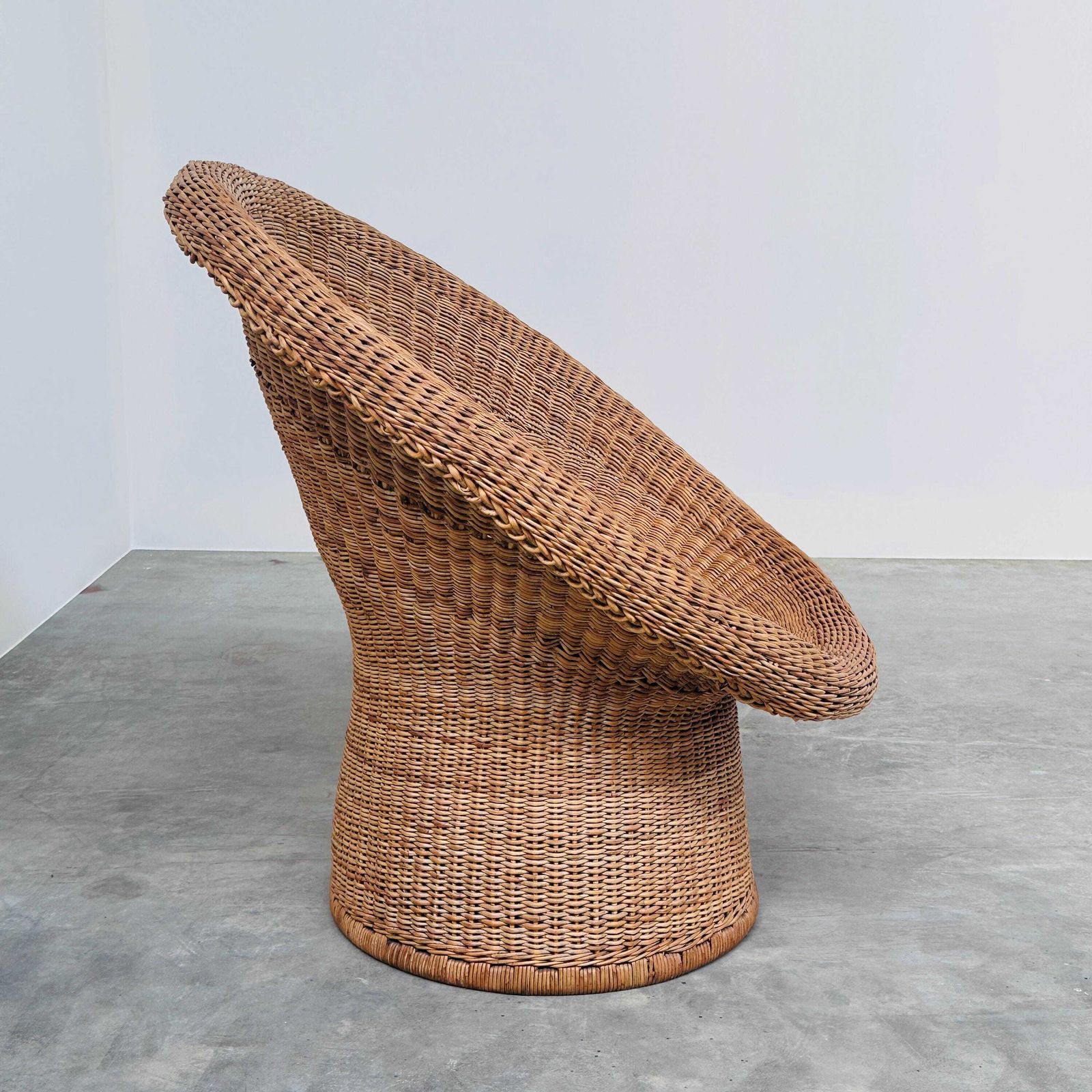 Egon Eiermann E10 Wicker Lounge Chair, Duitsland, jaren 1960 photo Meubels