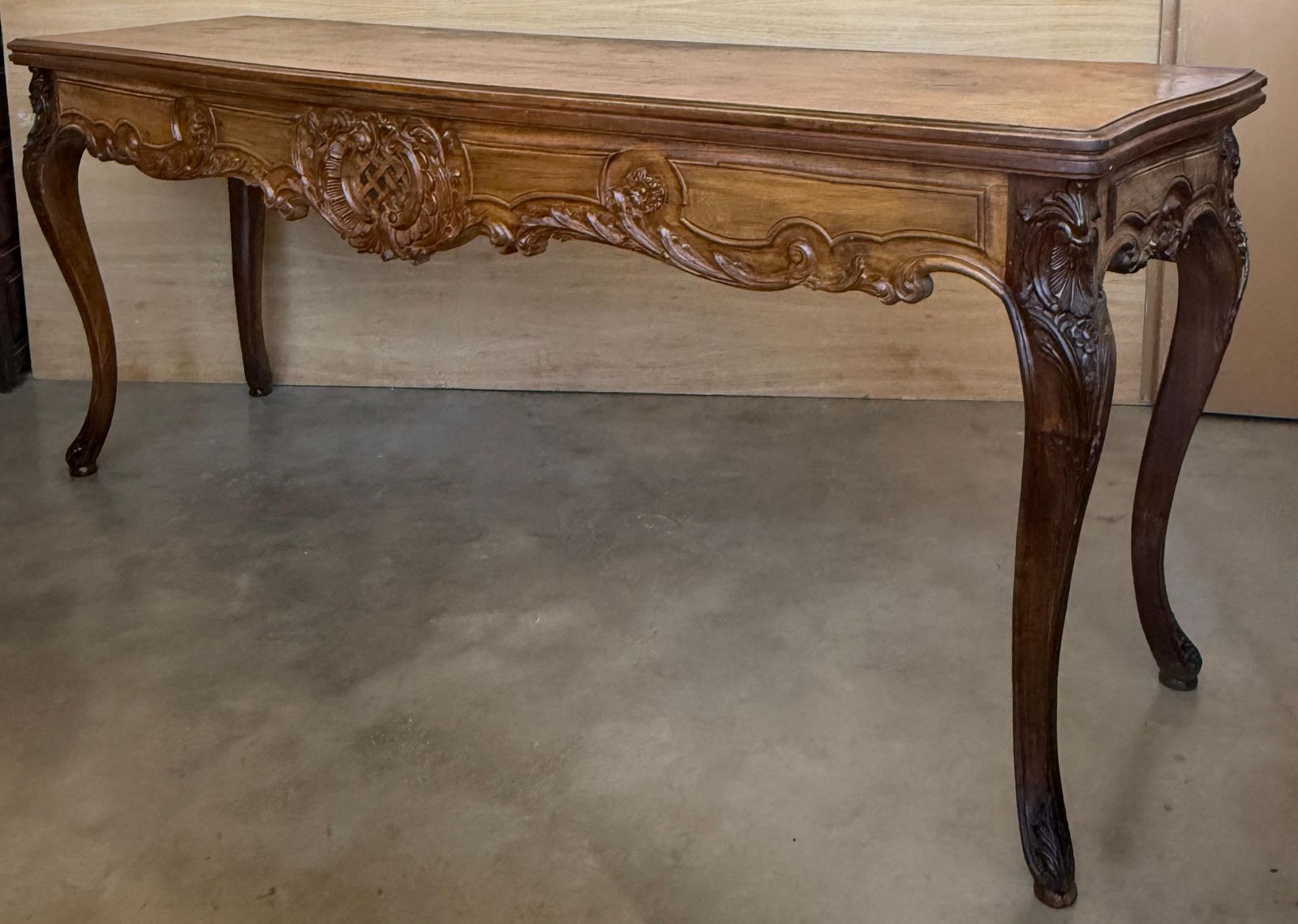 4694.0 Console convertible de style Louis XV en bois sculpté à la main photo