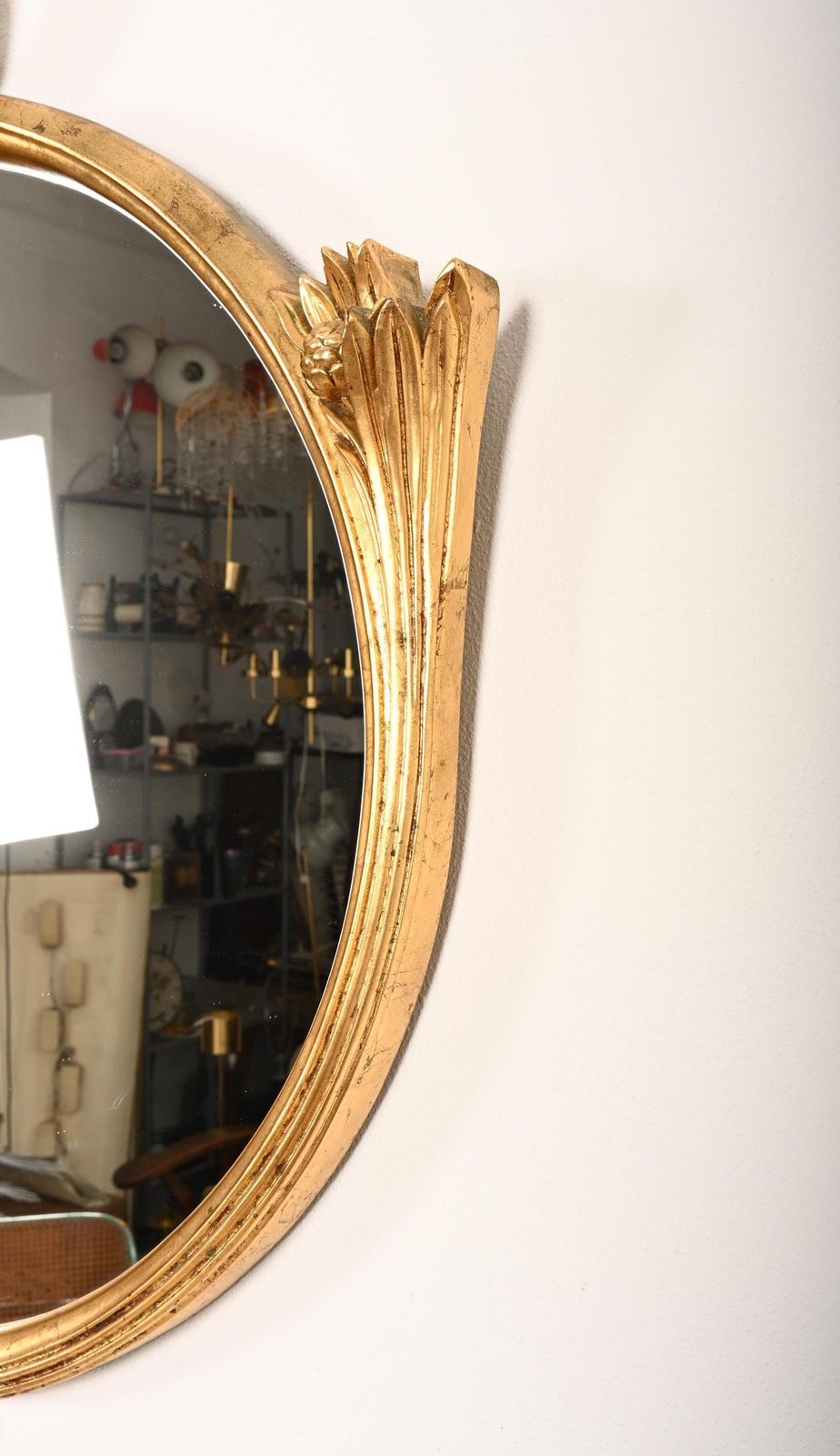 Zeer zeldzame wandspiegel van Josef Hoffmann, geproduceerd door Max Welz photo vinterior
