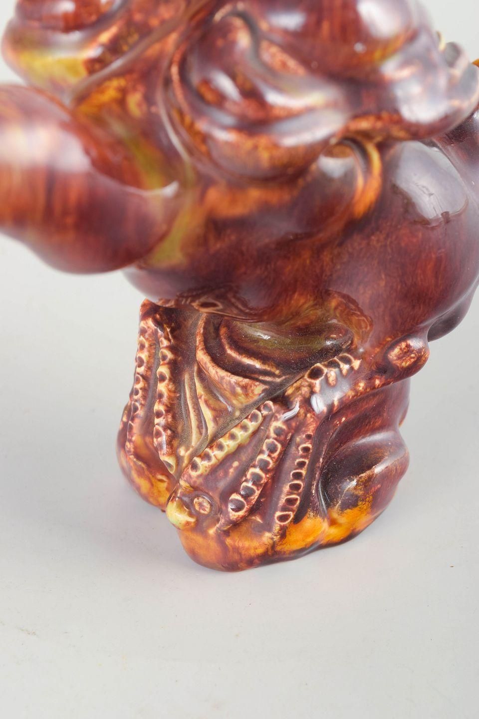 European Studio Potter. Bird Figurine In Glazed Stoneware. Late 20th C. photo for sale