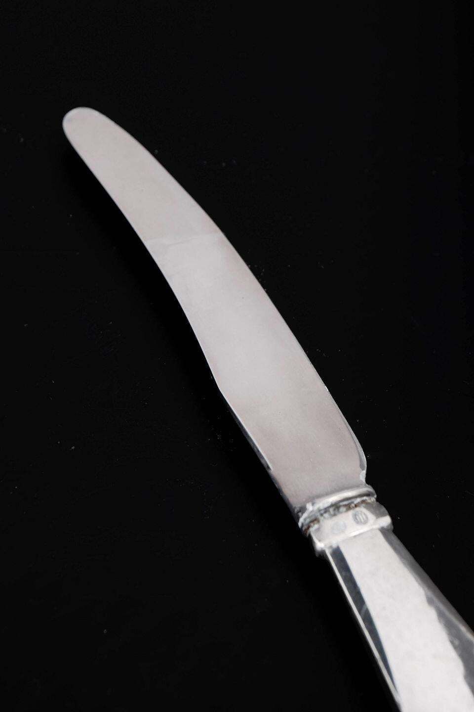 Georg Jensen. Couteau à fruits en acier inoxydable et argent. Modèle « Viking » photo furniture