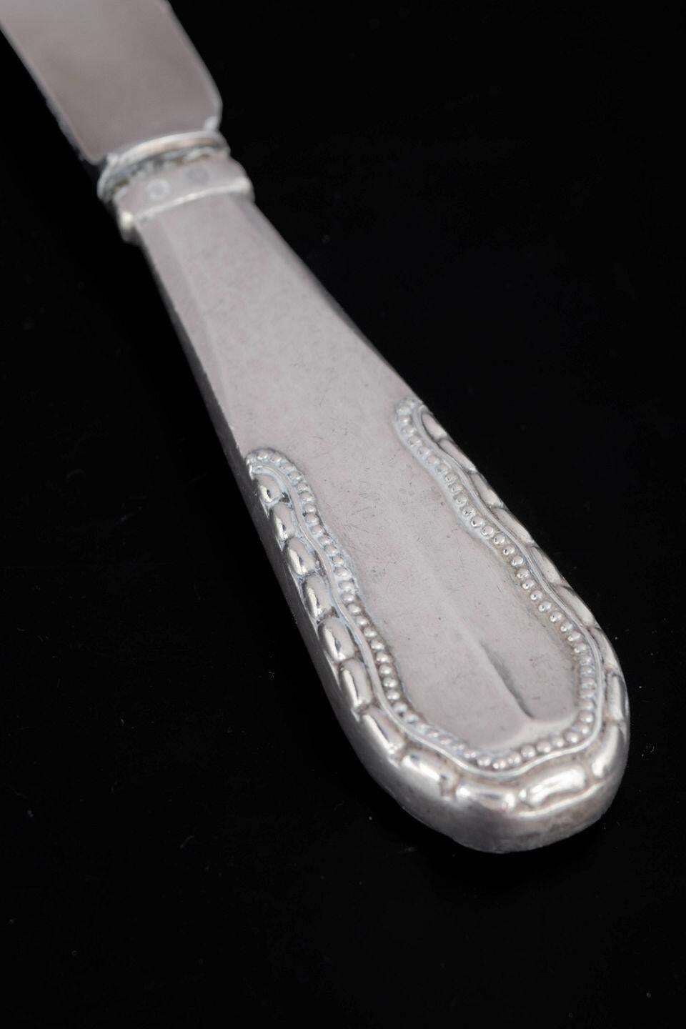 Georg Jensen. Fruit Knife In Stainless Steel And Silver. 'Viking' Pattern photo for sale