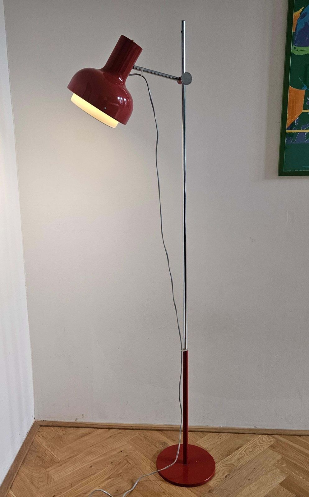 photo vinterior Lampe de sol mid-century réglable Napako, par Josef Hurka, années 1970