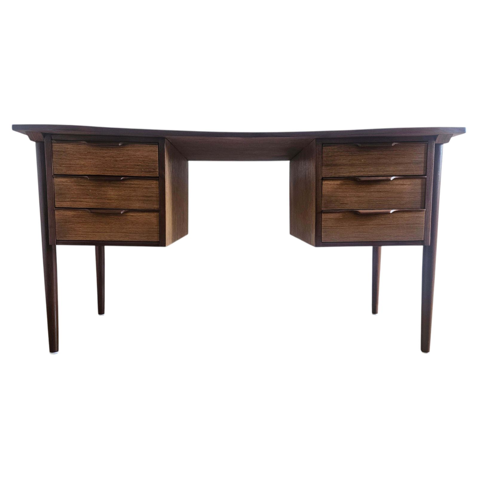Bureau en teck mid-century, Danemark, années 1960