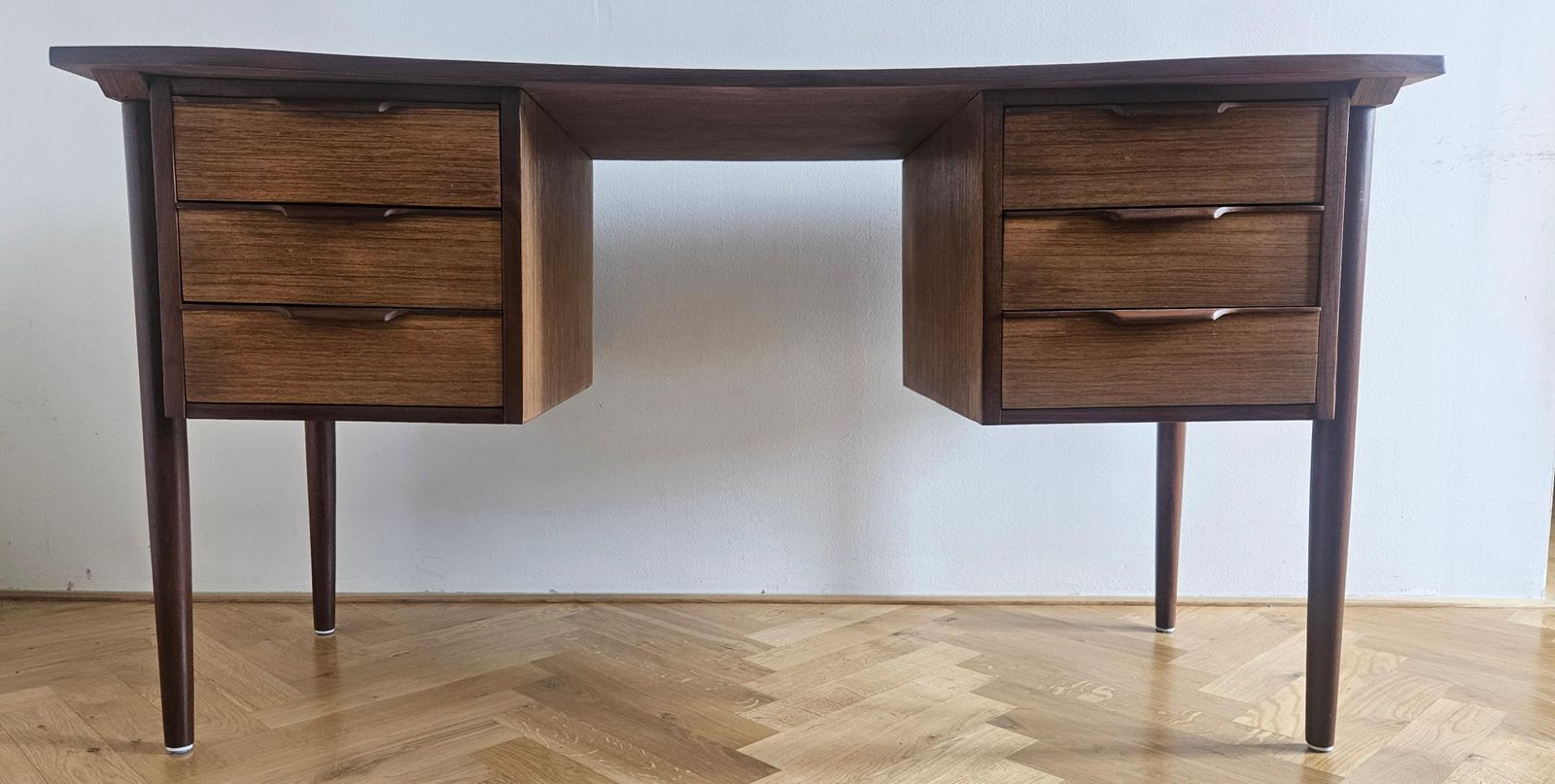 Bureau en teck mid-century, Danemark, années 1960 photo vintage