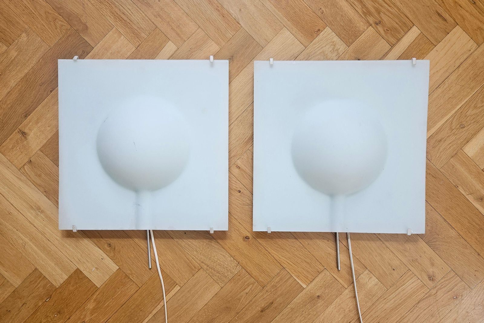 Pair Of Large Midcentury Wall Lamps Ikea Design Cecilia Johansson, Sweden, 1980s photo furniture