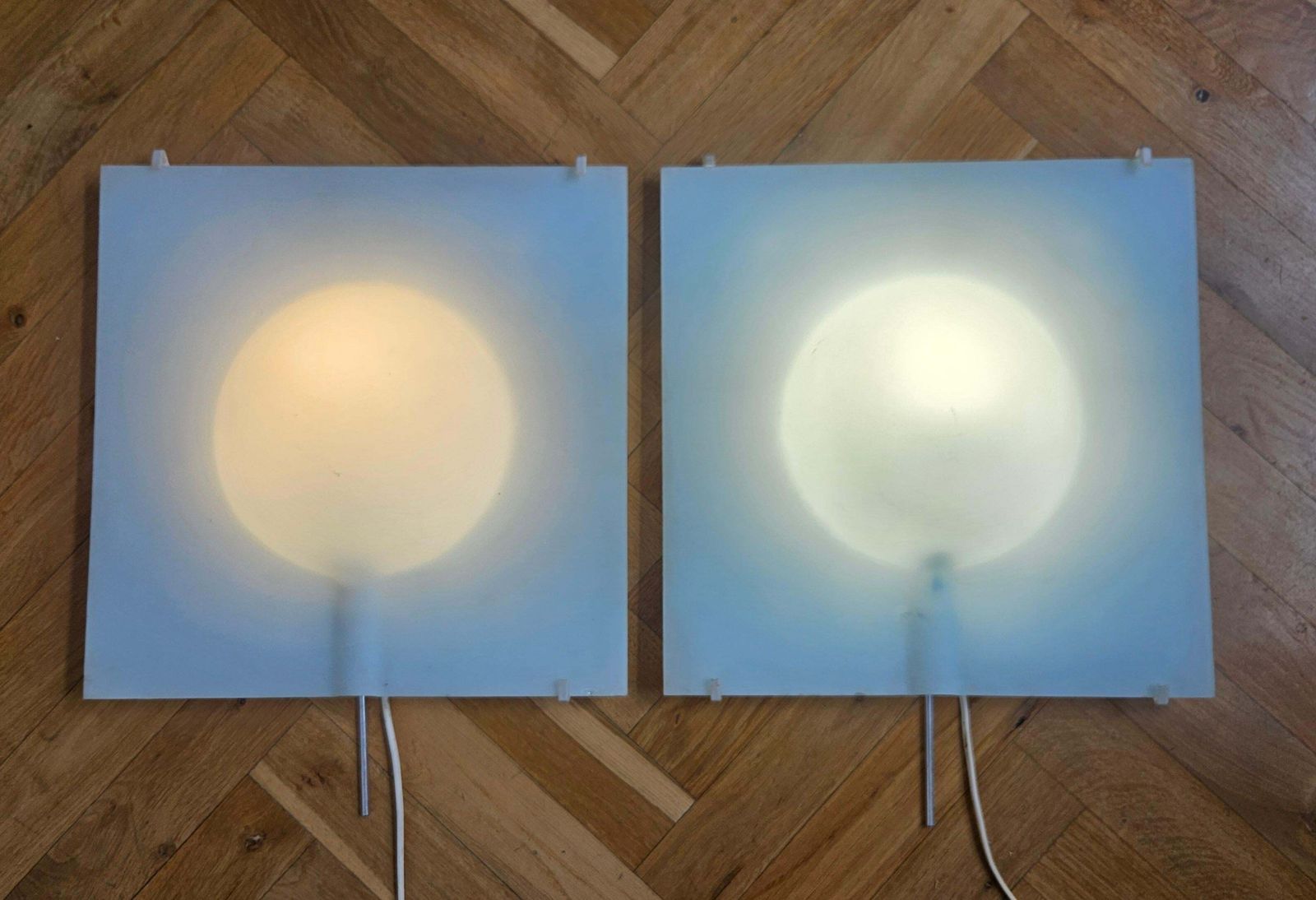 Pair Of Large Midcentury Wall Lamps Ikea Design Cecilia Johansson, Sweden, 1980s photo vinterior