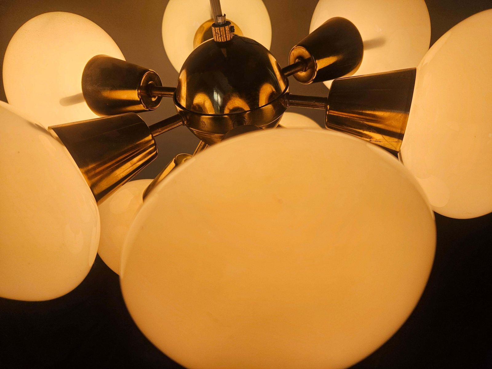 photo vinterior Rare Midcentury Chandelier Sputnik, Kamenicky Senov, 1970s