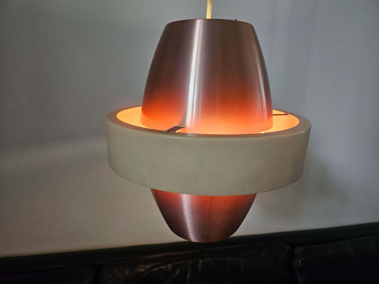 386.0 Rare Midcentury Pendant Saturn Space Age Style, Denmark, 1970s photo