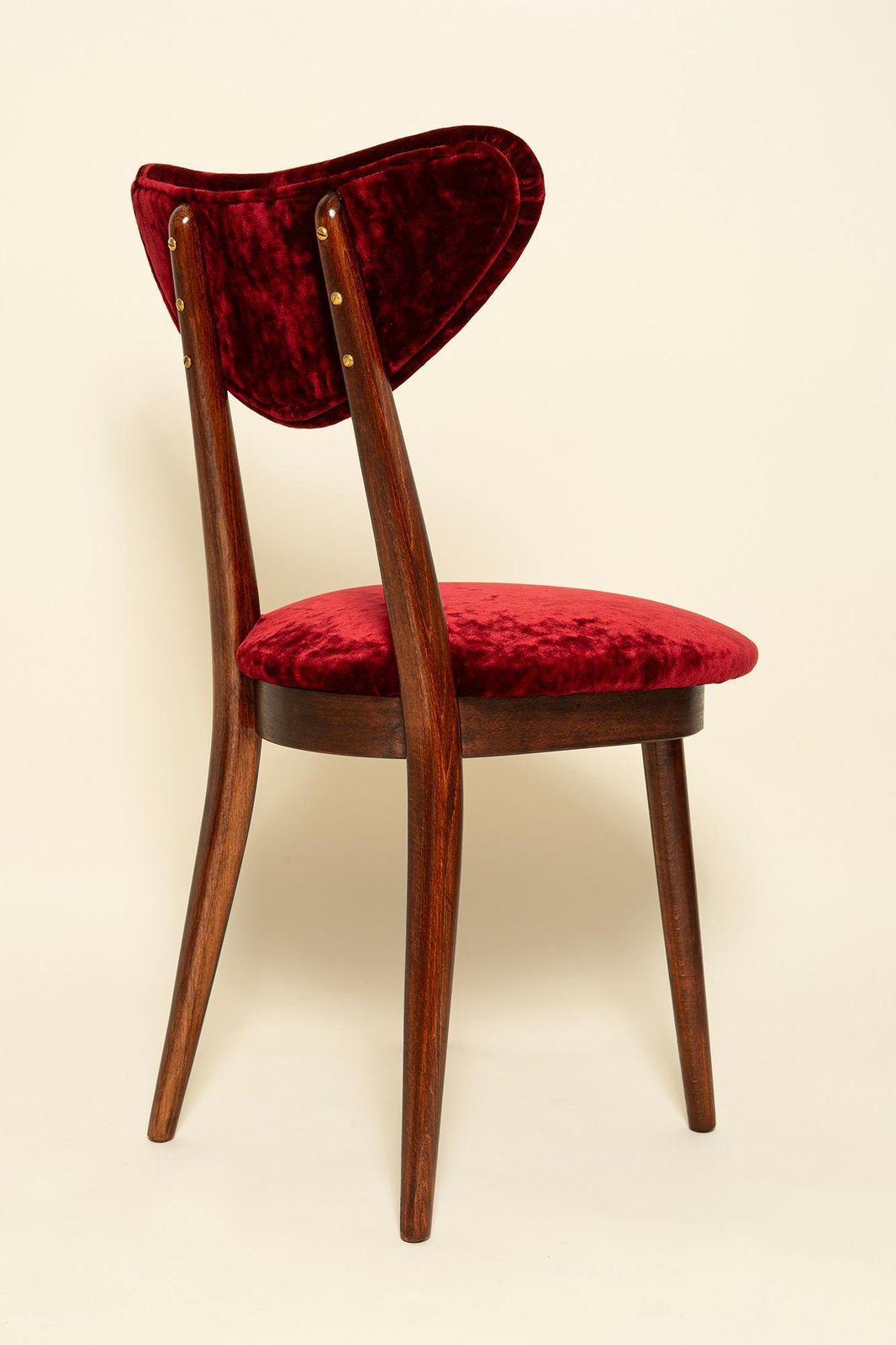 Mid-Century hartvormige stoel in Plushy Fr-fluweel van Dedar, Europa, ca. jaren 1960 photo Meubels