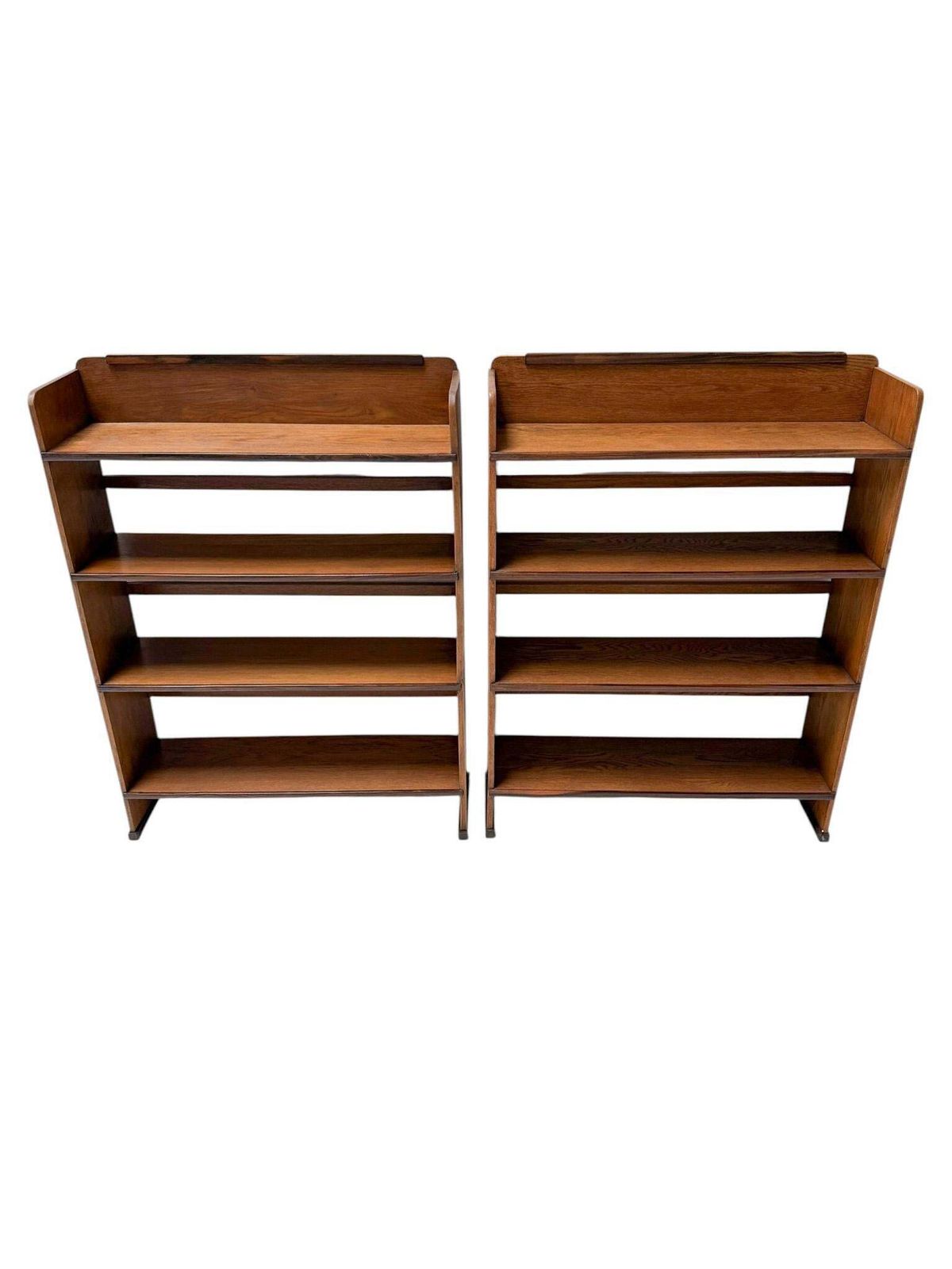 photo furniture 1920s Art Deco Open Bookcase By P.E.L. Izeren, Solid Oak & Ebony