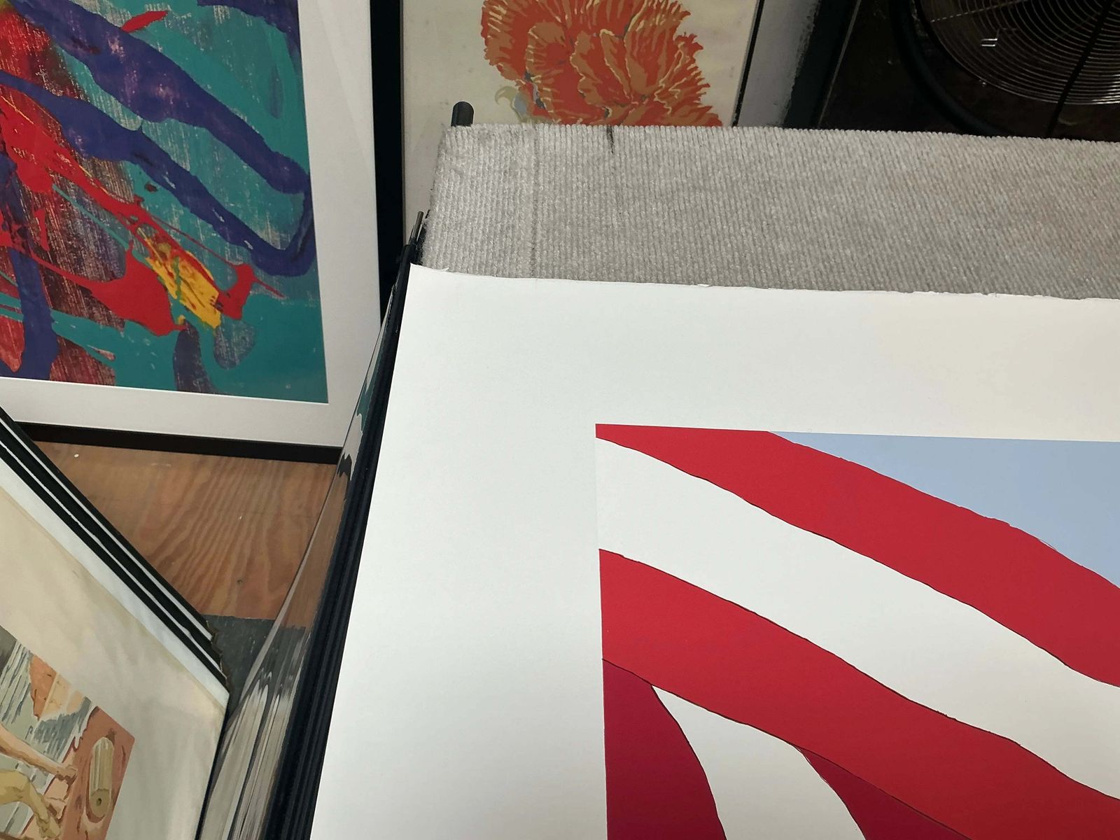 photo for sale Sérigraphie Gretchen Dow Simpson, Flags, 1991, édition limitée signée