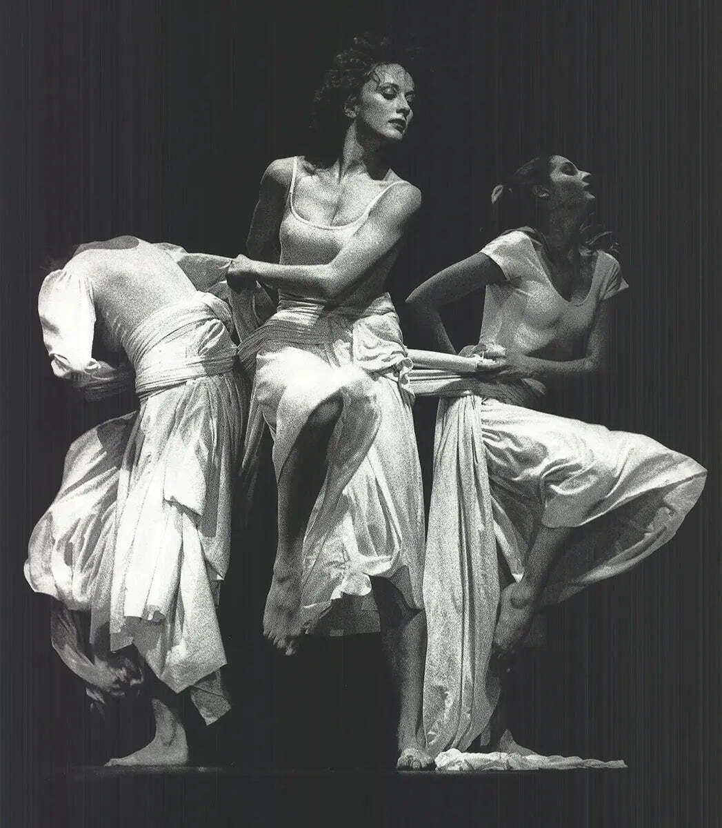 Original Carolyn Carlson Compagne Ann Dreyfus Black And White Art Poster photo furniture