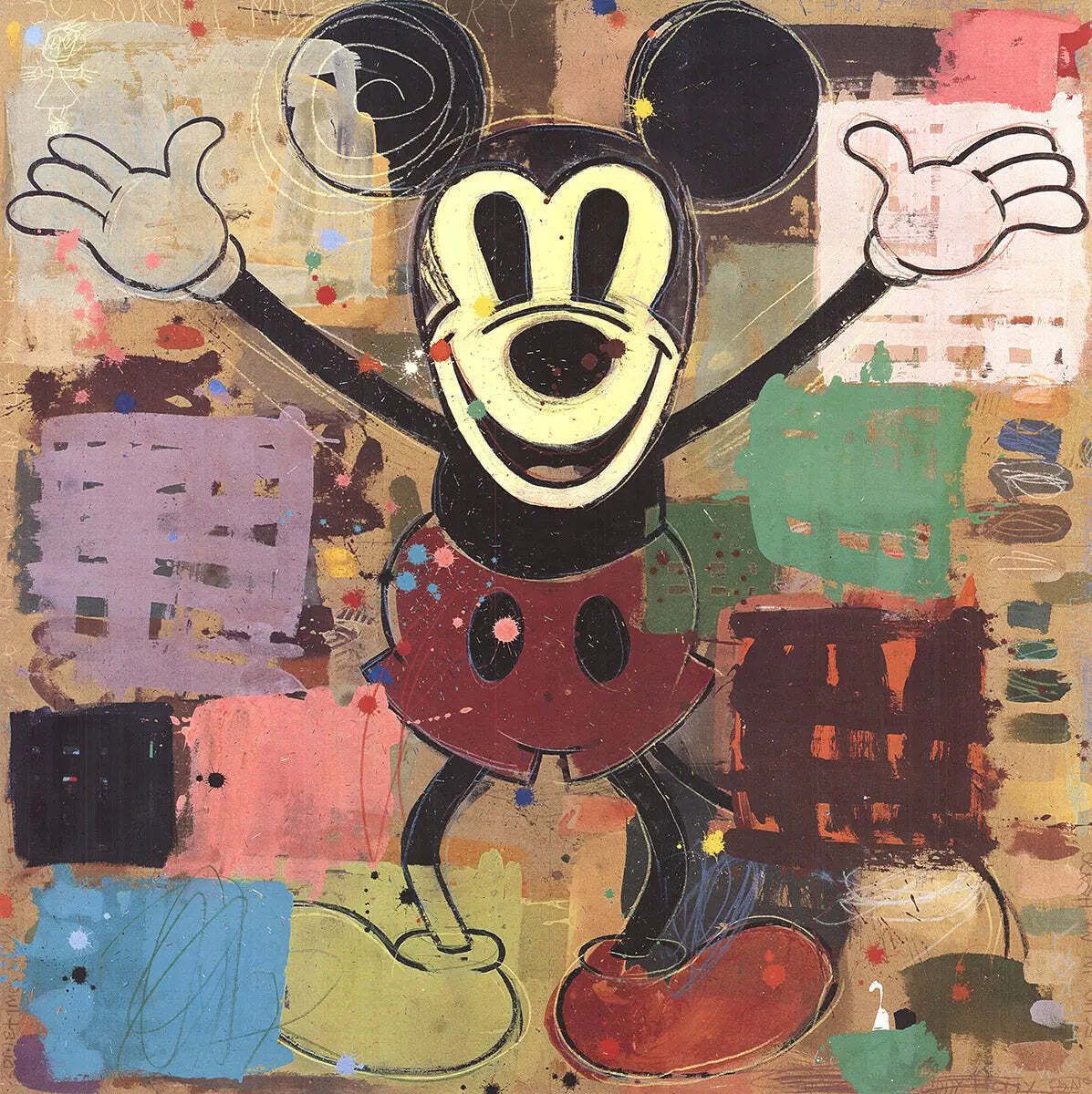 Affiche offset David Spiller Galerie Moderne Mickey Mouse photo furniture