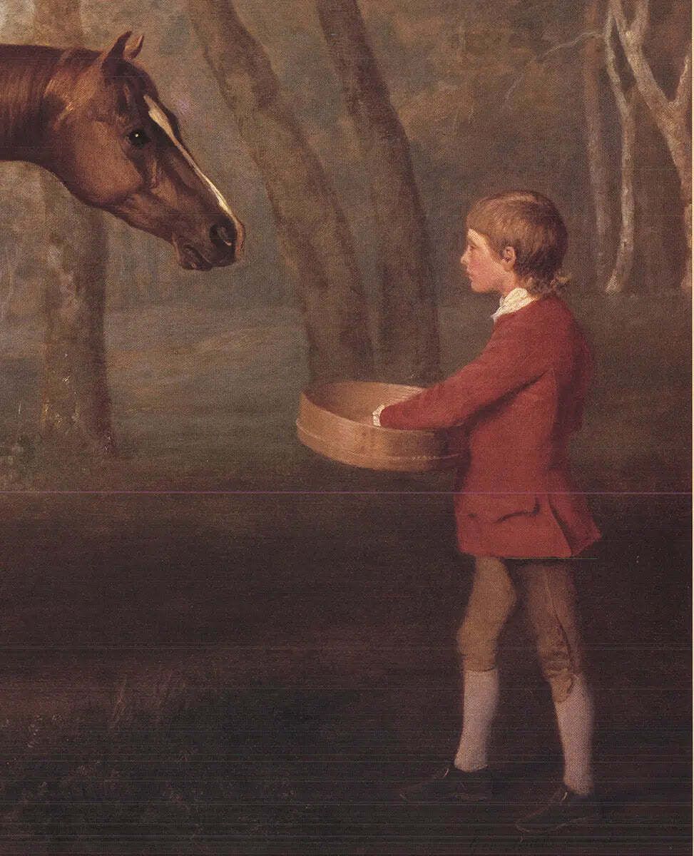 George Stubbs Pumpkin With A Stable Lad Offset Lithograph Art Poster photo Art