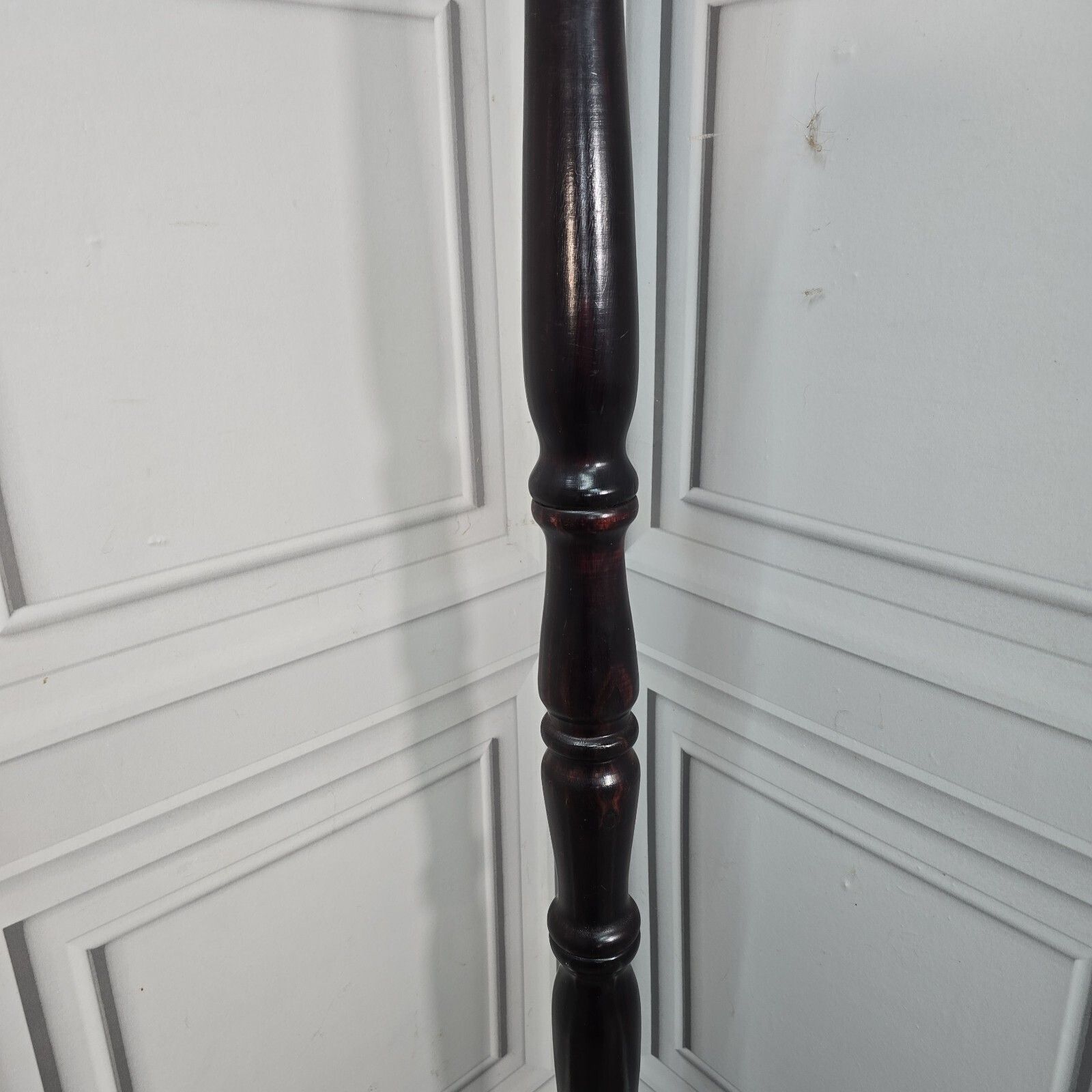 photo for sale Vintage Wooden Standard Lamp   Retro Turned Floor Room Light   For Re Wire