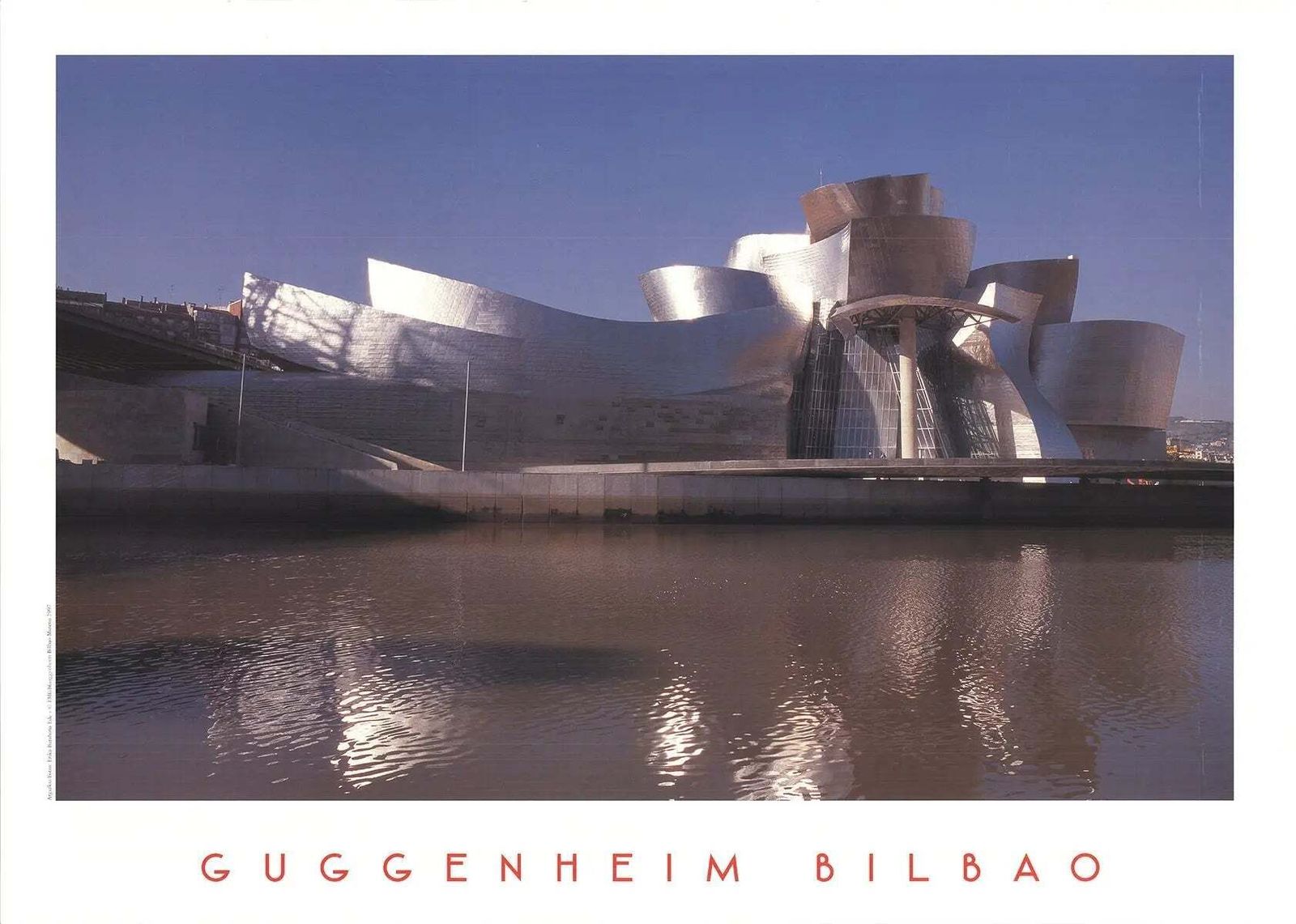 Frank Gehry Guggenheim Bilbao 1997 Architectural Photography Art Print Poster