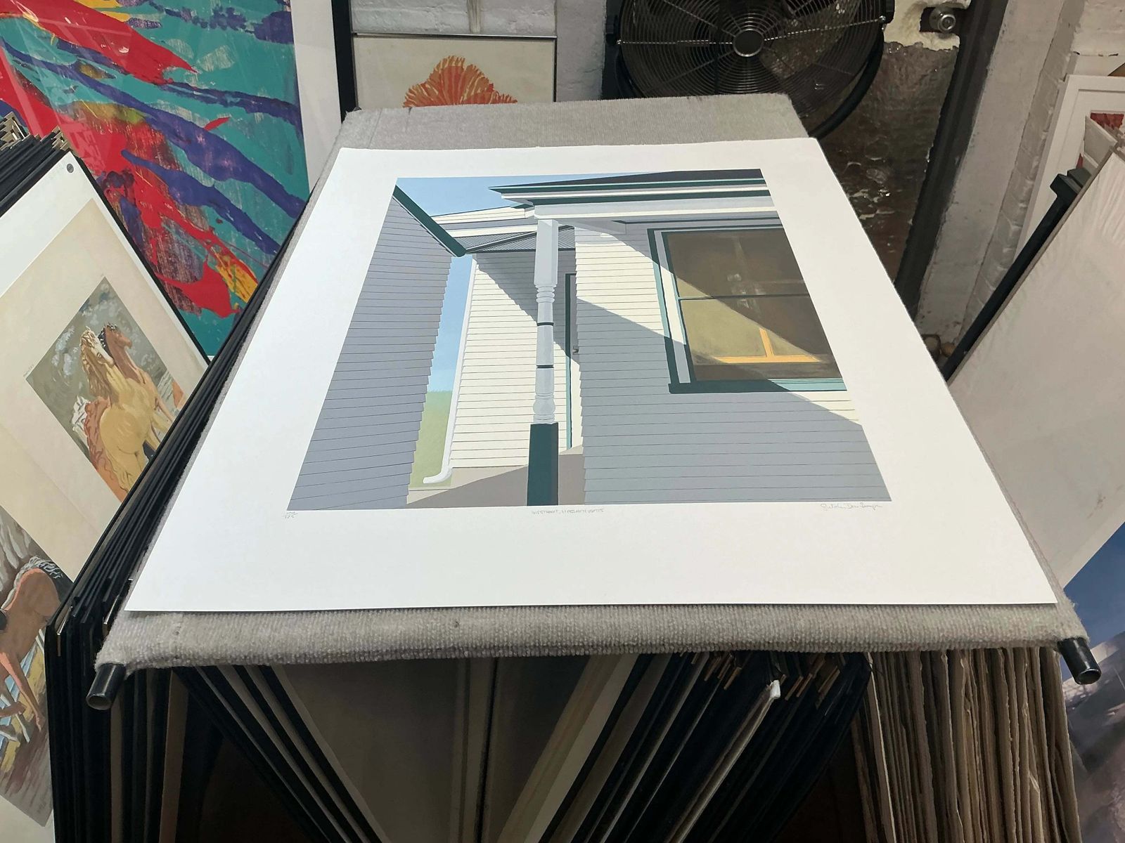 Sérigraphie en édition limitée, Gretchen Dow Simpson, Westport, Massachusetts, 1991, signée photo vinterior
