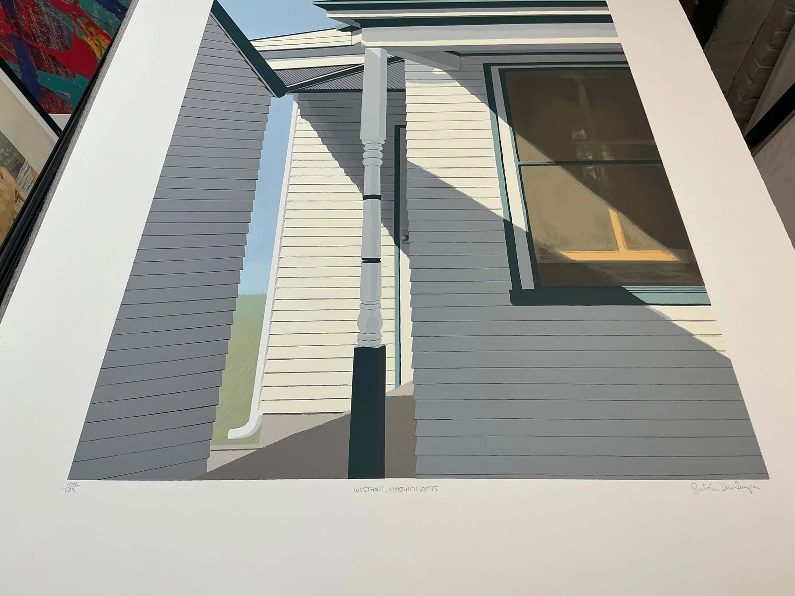 3640.0 Sérigraphie en édition limitée, Gretchen Dow Simpson, Westport, Massachusetts, 1991, signée photo