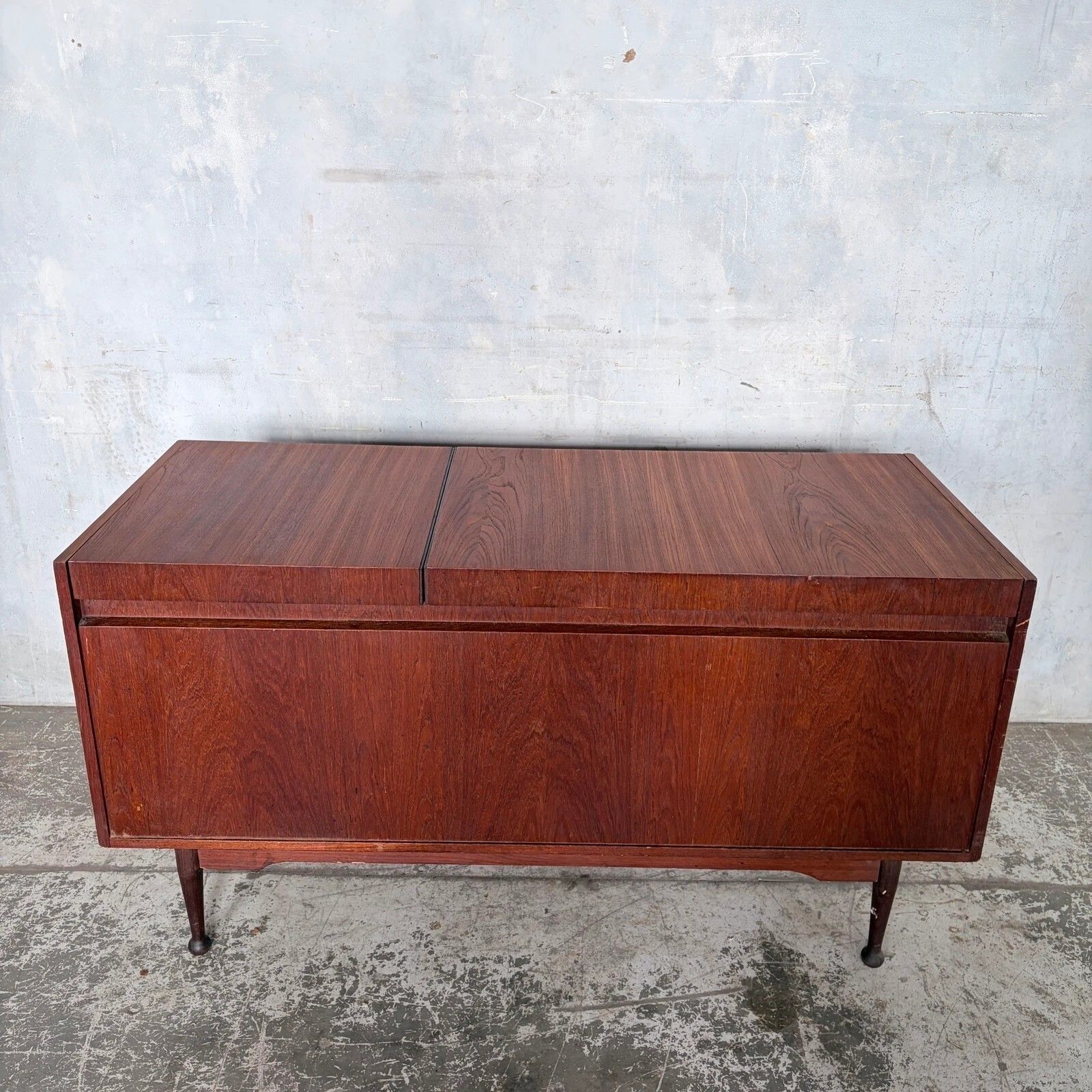 Mid Century Teak Armstrong Radiogram Record Player Cabinet photo vintage