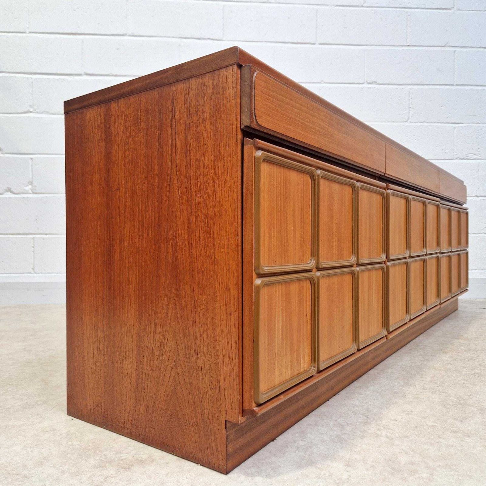McIntosh Vintage Mid Century Danish Design Medium Teak Long Sideboard Buffet Credenza Pg234 photo for sale