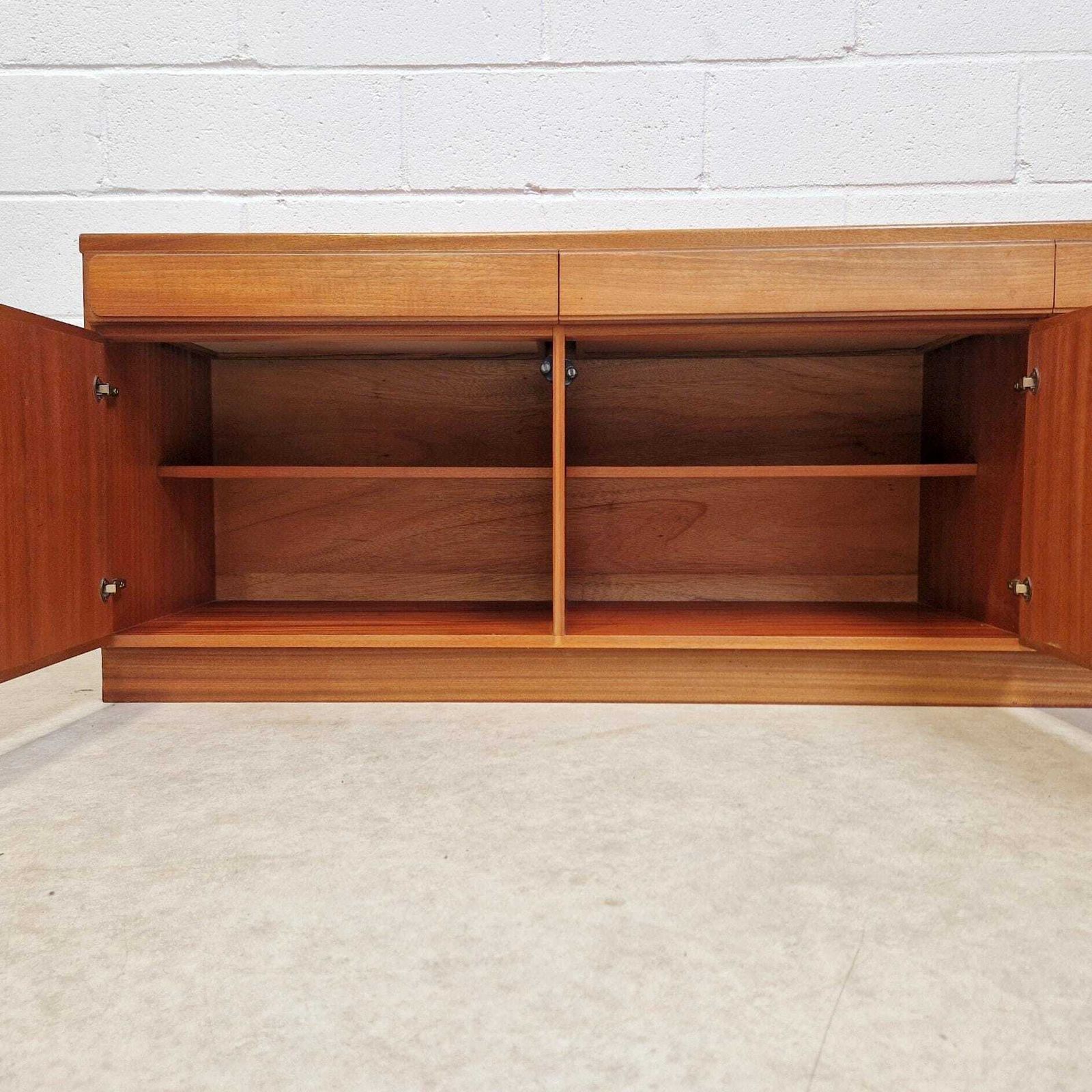 McIntosh Vintage Mid Century Danish Design Medium Teak Long Sideboard Buffet Credenza Pg234 photo Furniture