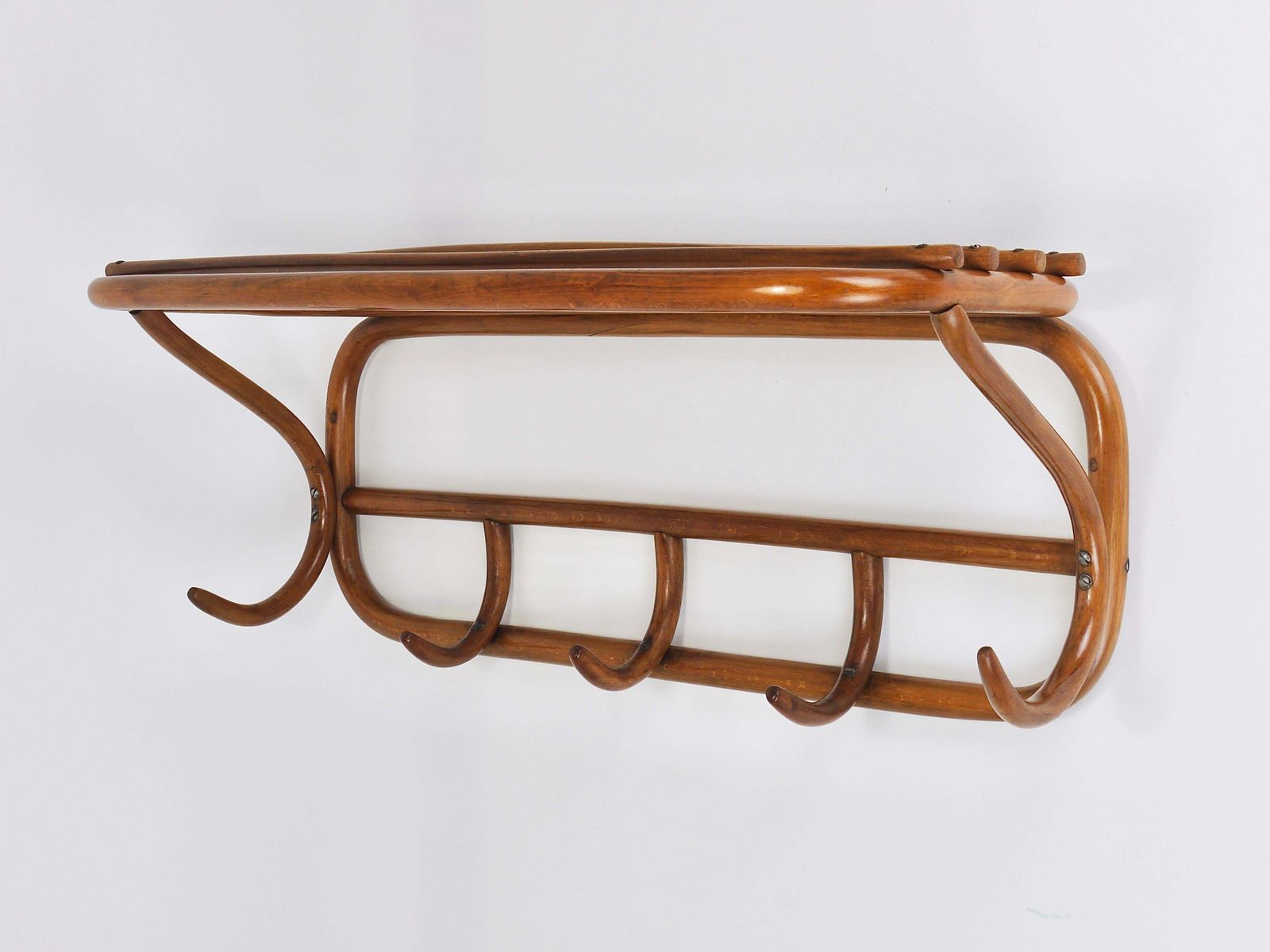 Thonet Wenen Art Nouveau Secessionist gebogen kapstok, ca. 1900, Oostenrijk photo vinterior