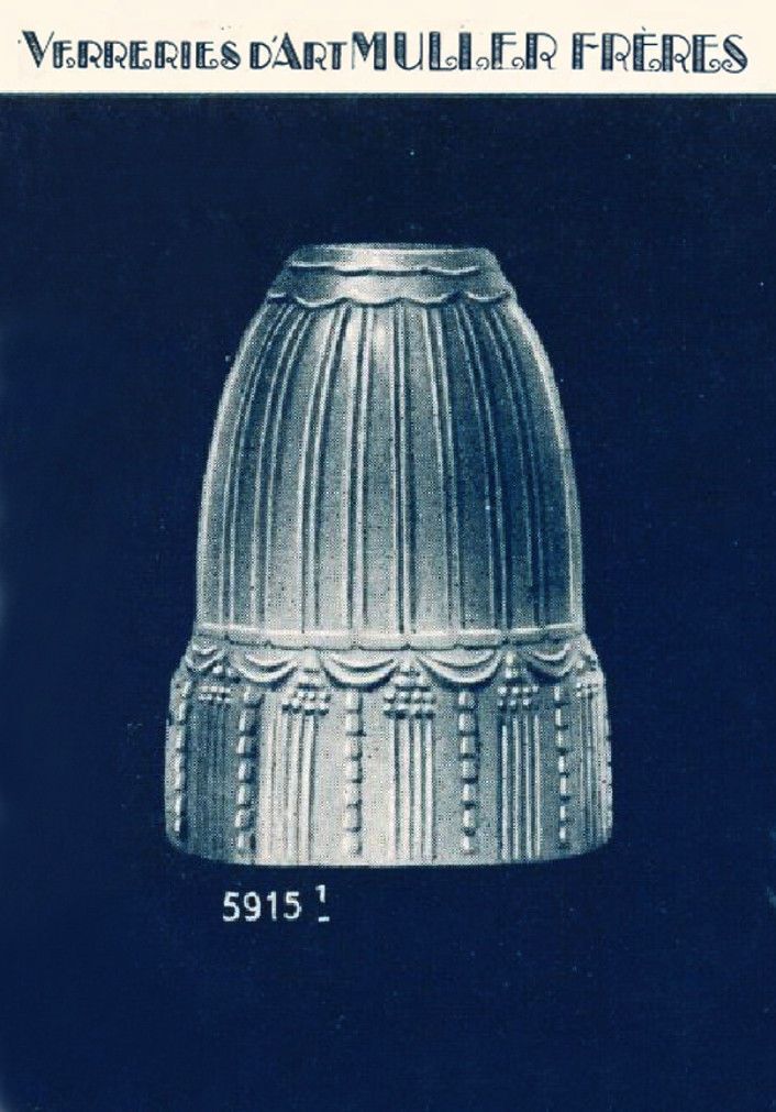 photo for sale Franse art deco lamp ca. 1930 van Muller Freres en L. Varro