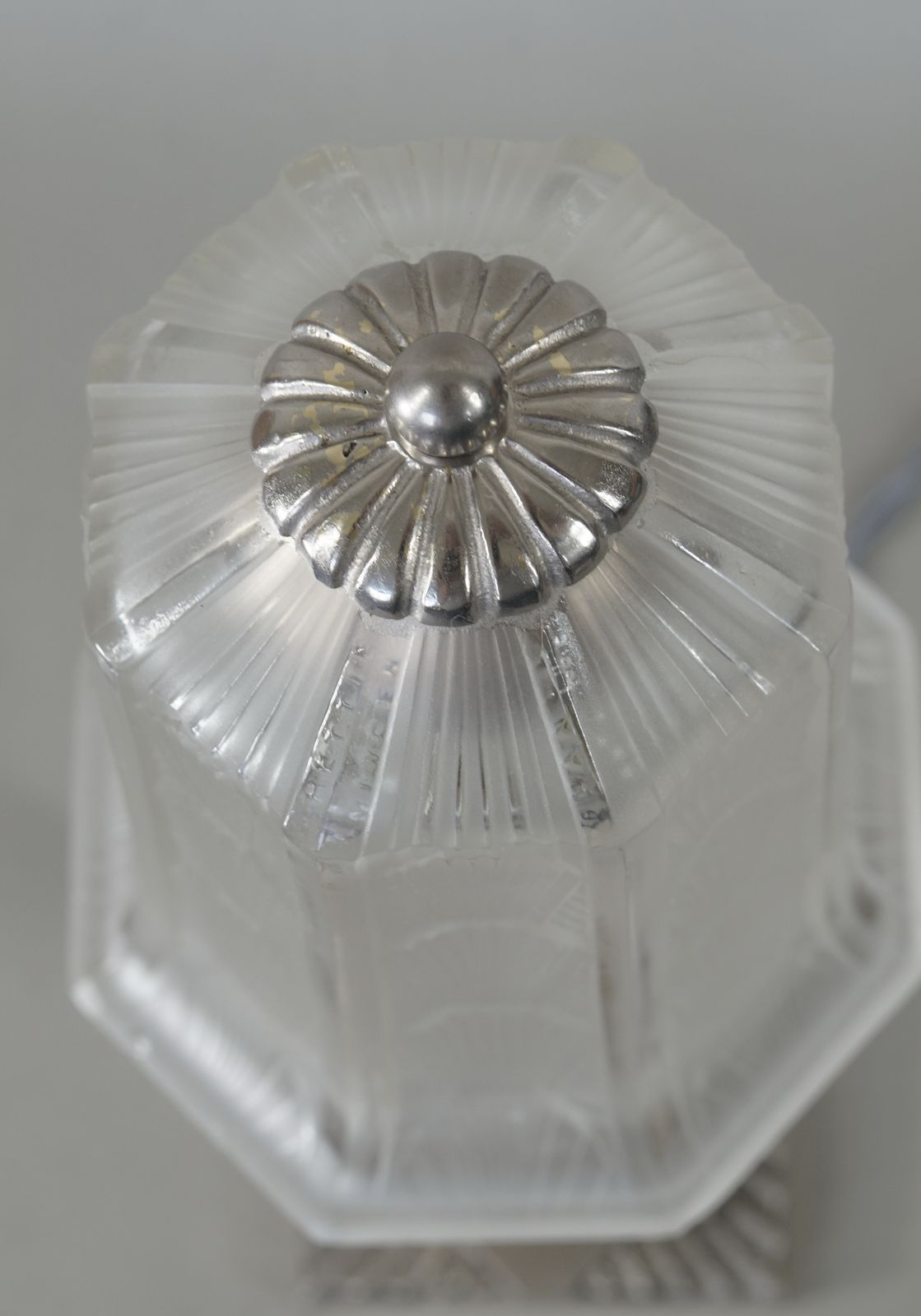 Franse Art Deco Lamp uit 1930 door Hettier et Vincent photo vintage