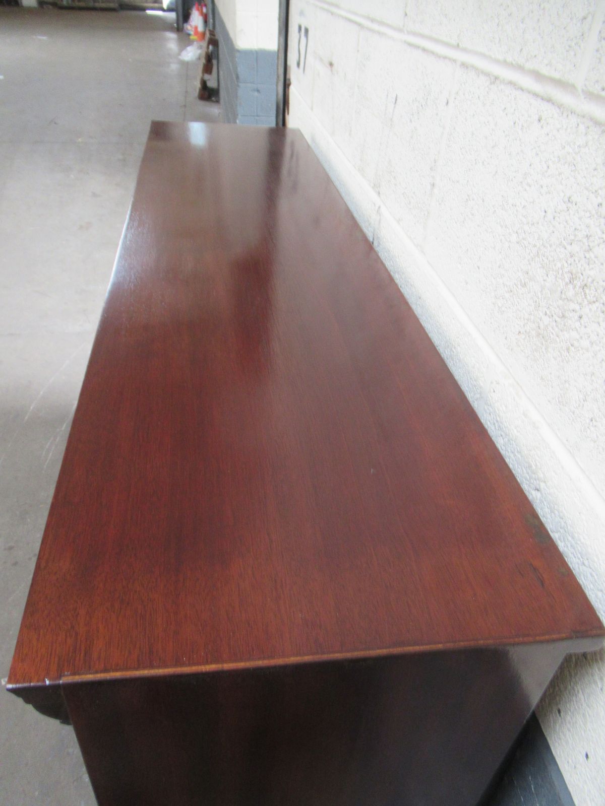 Edwardian Period Mahogany  Open Bookcase photo vintage