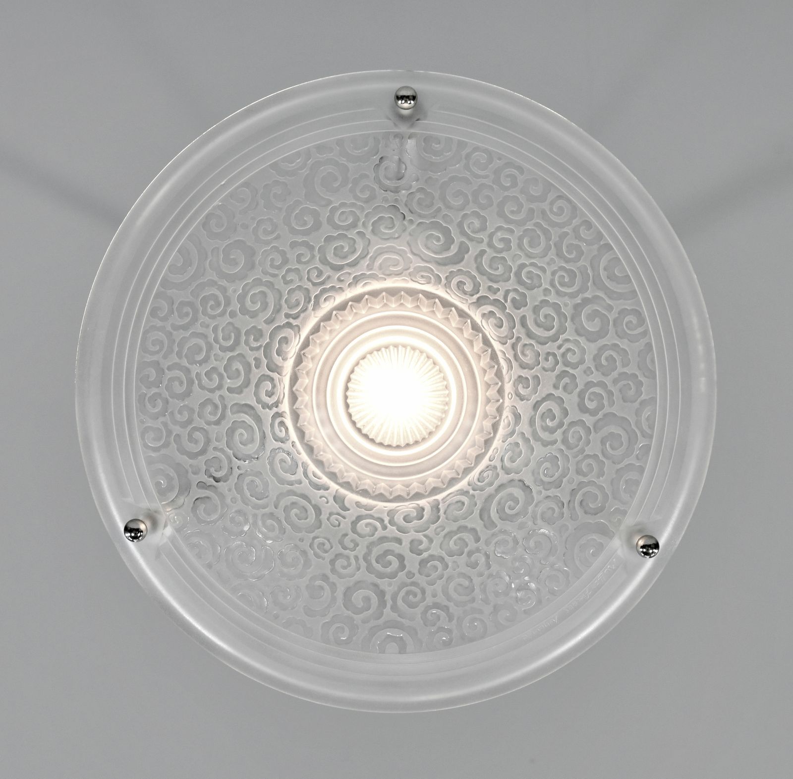 Franse art deco plafondlamp uit 1930 van Muller Frères - 3 beschikbaar photo buy
