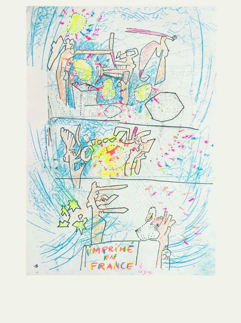 Roberto Matta Screenprint Imprimé En France 1992