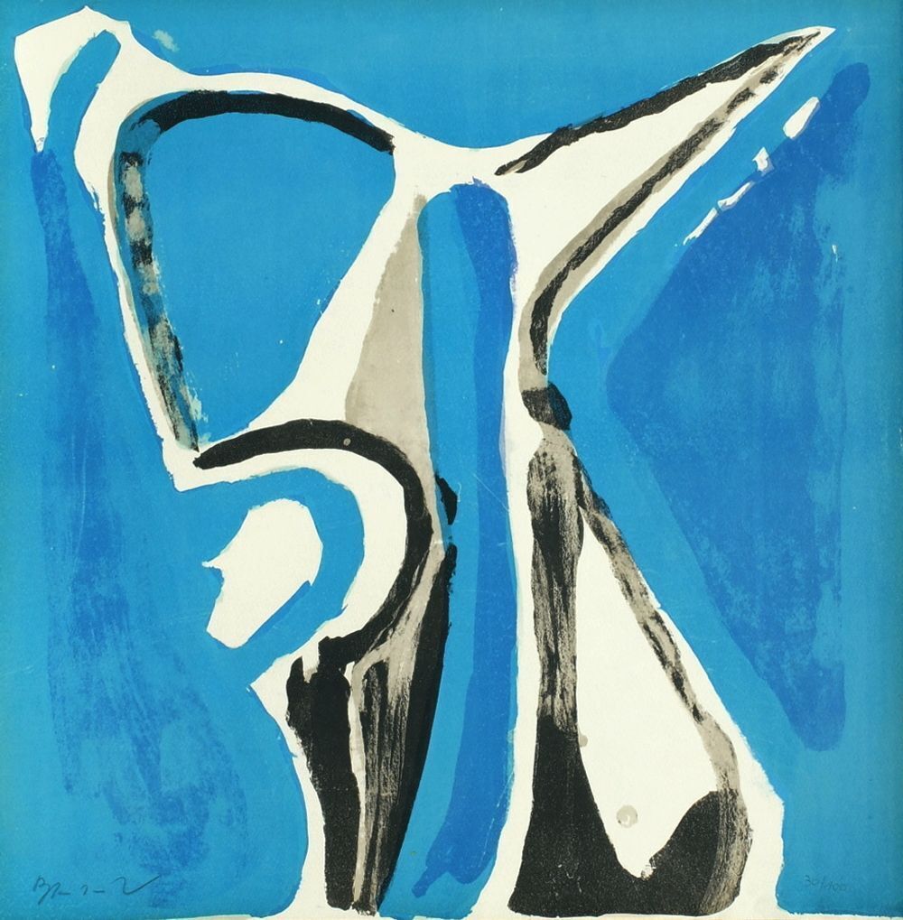 Lithographie signée Bram Van Velde Mp 214 1975
