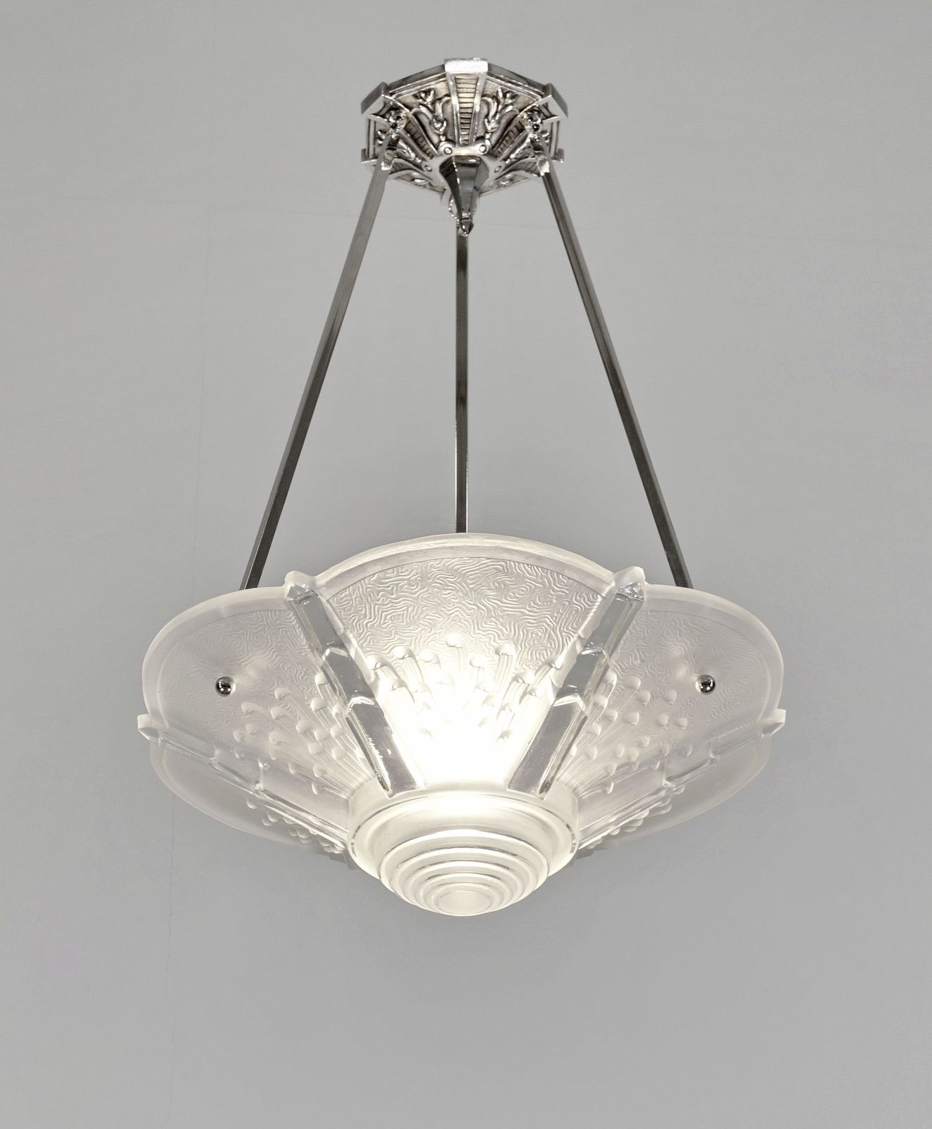 Franse Art Deco Plafondlamp uit 1925 van Muller Frères photo furniture