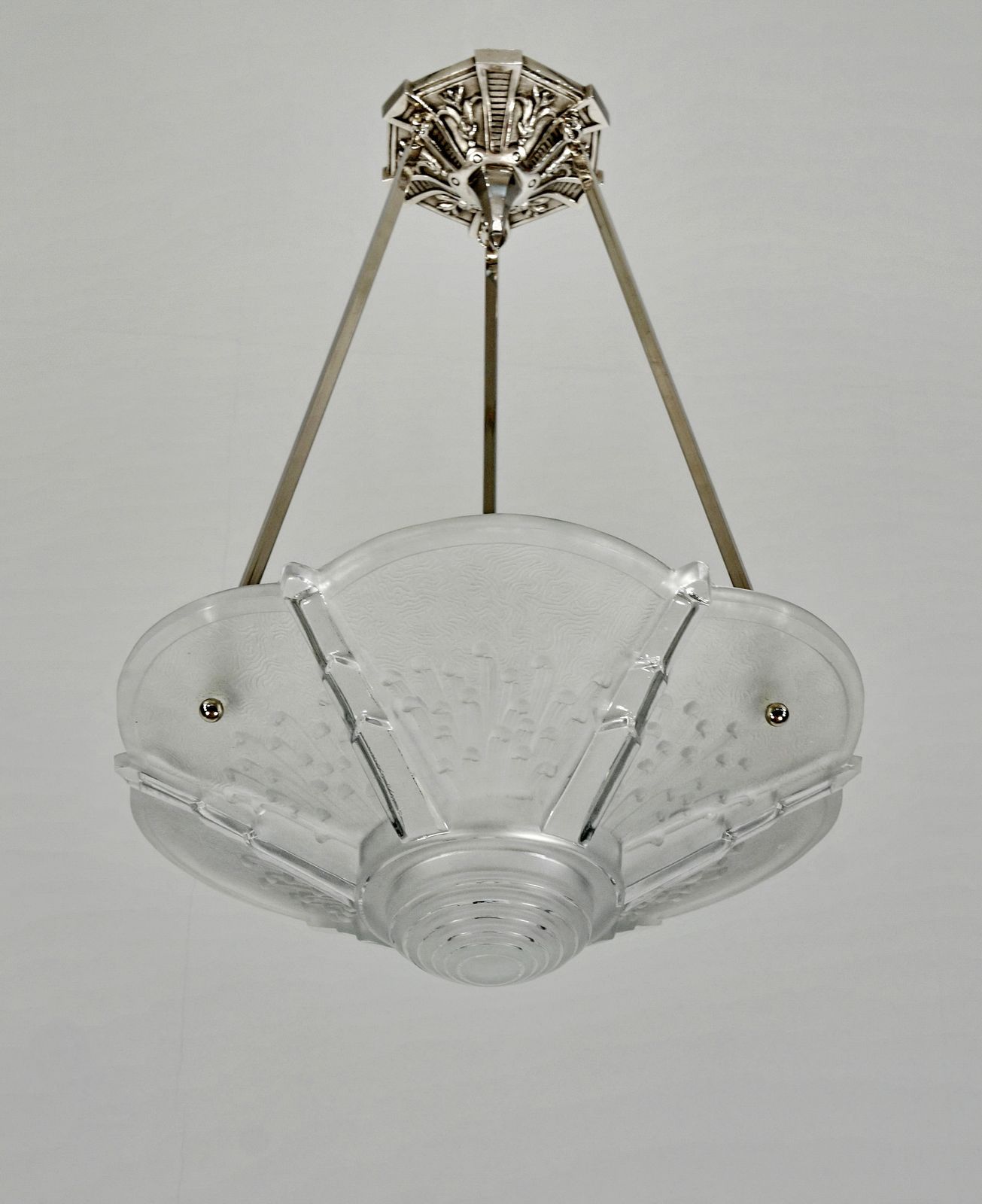 Franse Art Deco Plafondlamp uit 1925 van Muller Frères photo 2750.0