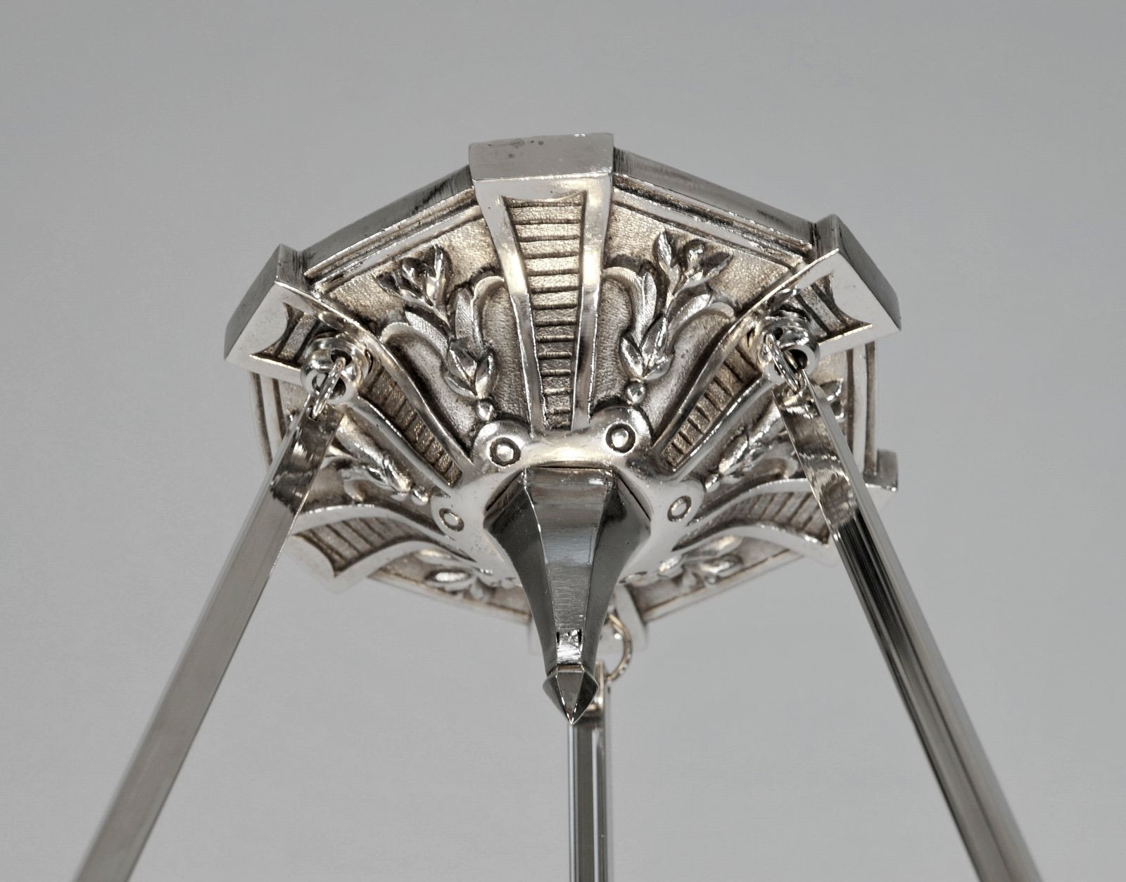 Franse Art Deco Plafondlamp uit 1925 van Muller Frères photo vintage