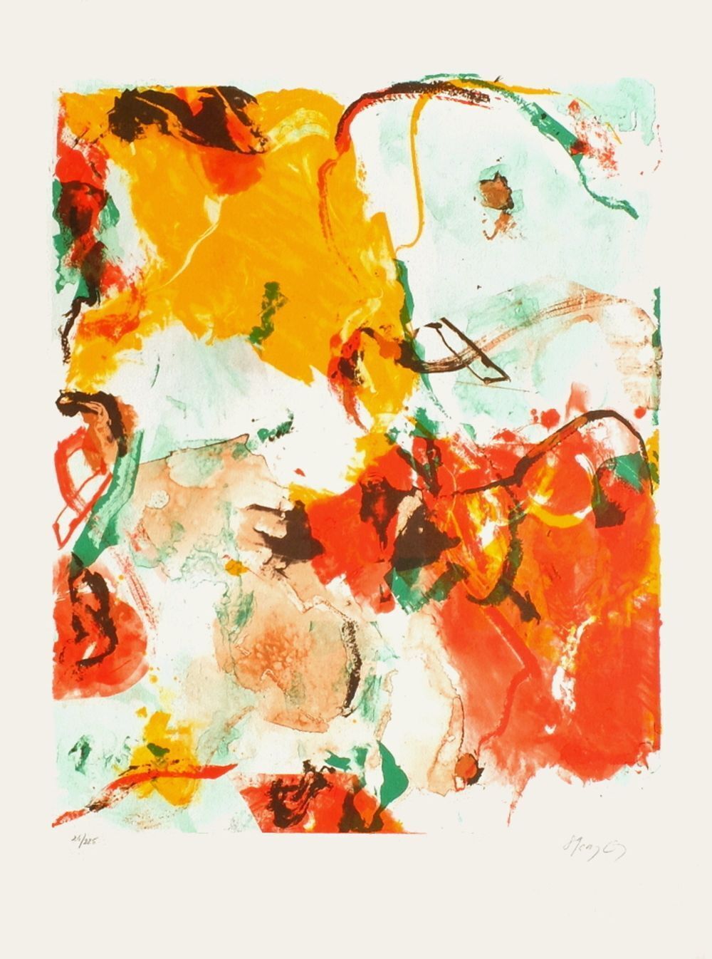 Kim En Joong Gesigneerde Lithografie Monde Imaginaire Ix 1989