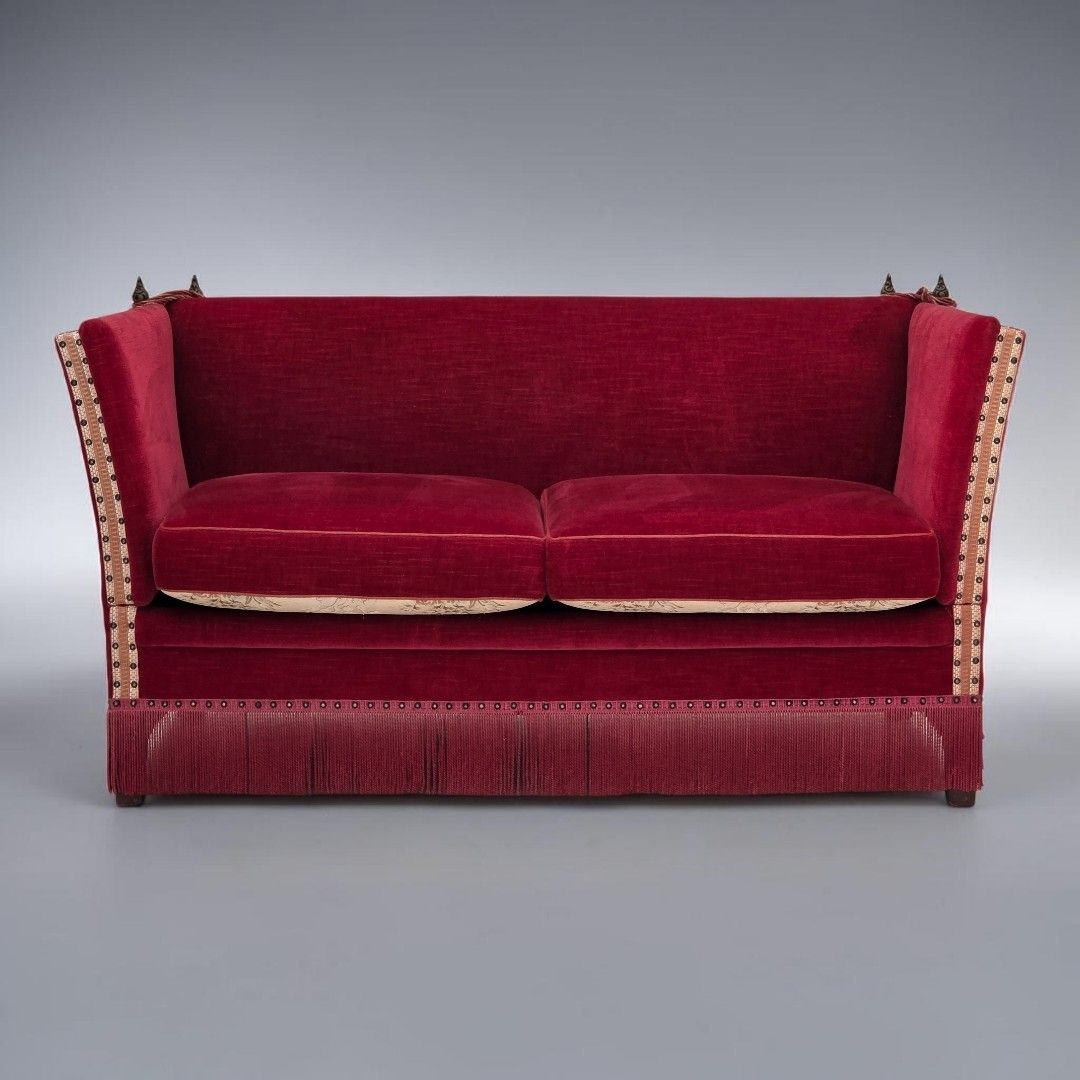 1970s, Danish 2 Seater Drop Arm Sofa, Furniture Velour. photo furniture