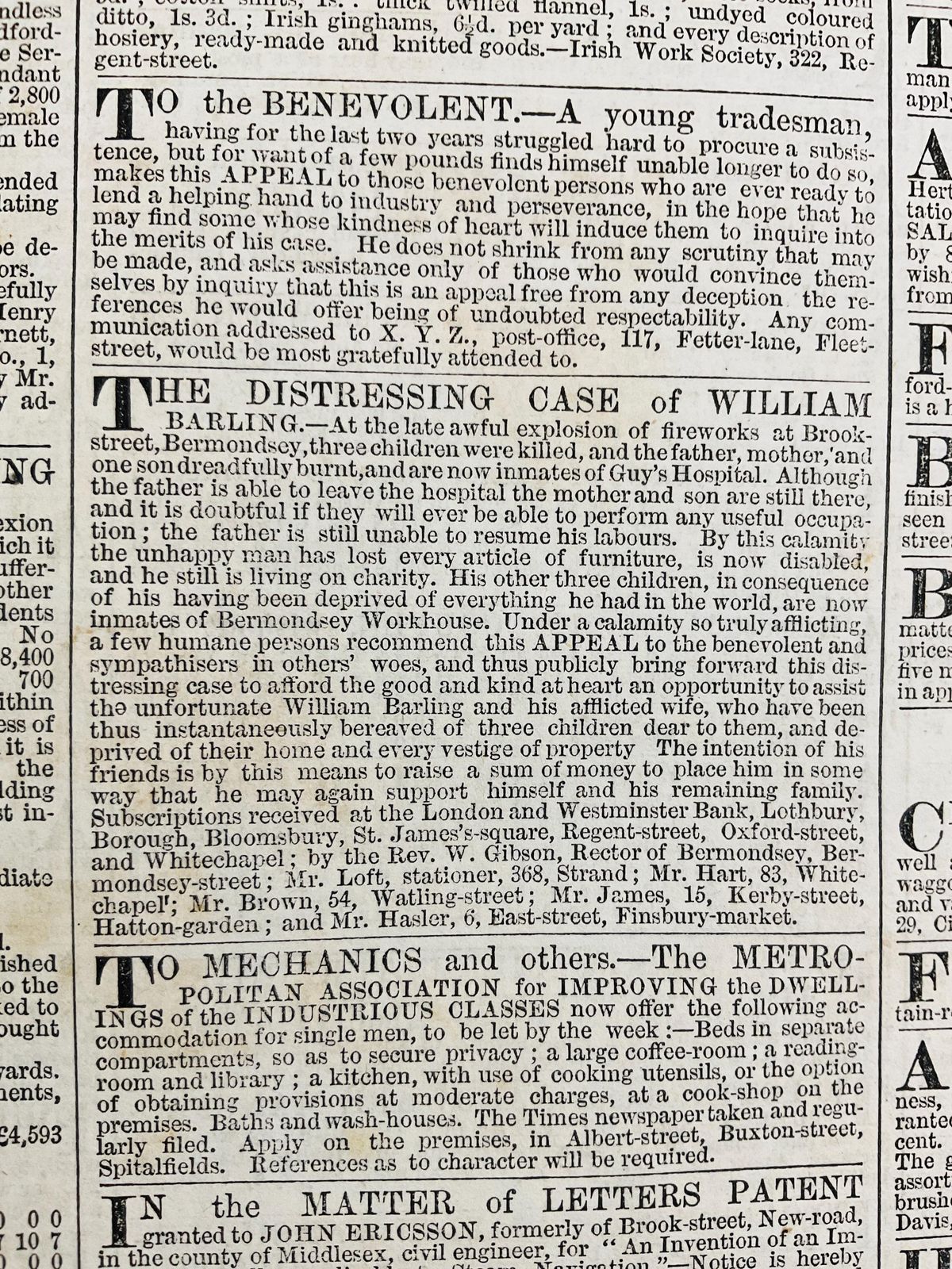 photo vinterior Original 1850 Edition Sof 'The Times' Newspaper – Two Issue Bound Set With Complete Supplements