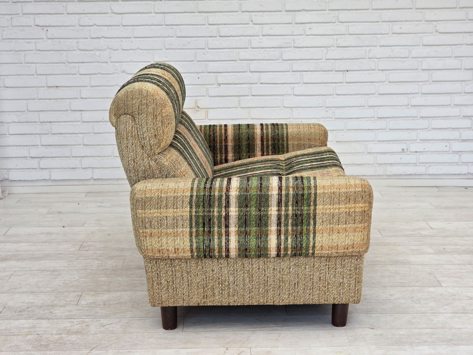 photo for sale 1980s, Danish 2 Seater Sofa By Nisbo Horsens, Furniture Wool.