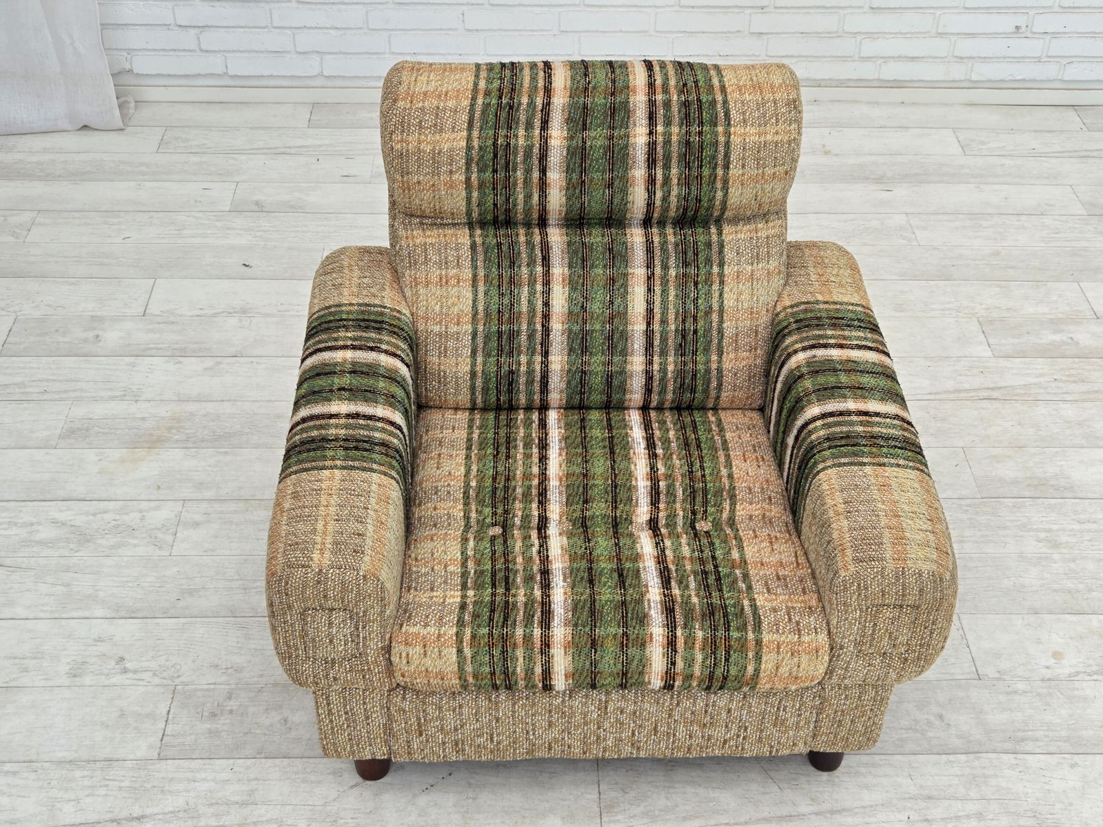 1980s, Danish Club Chair By Nisbo Horsens, Furniture Wool. photo 950.0