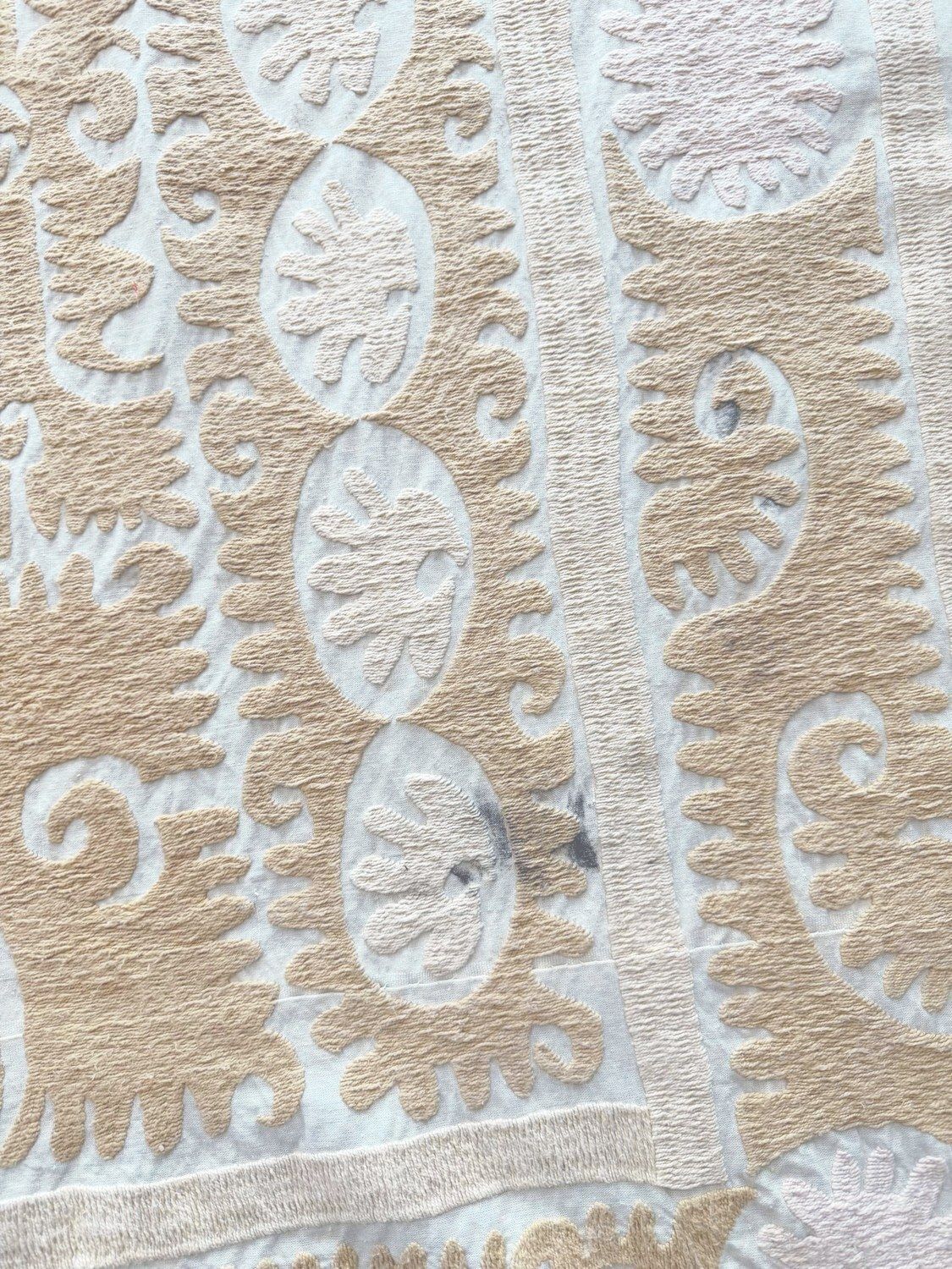 Handgemaakte Bukhara Suzani Textiel Wanddecoratie 128 x 139 cm photo furniture